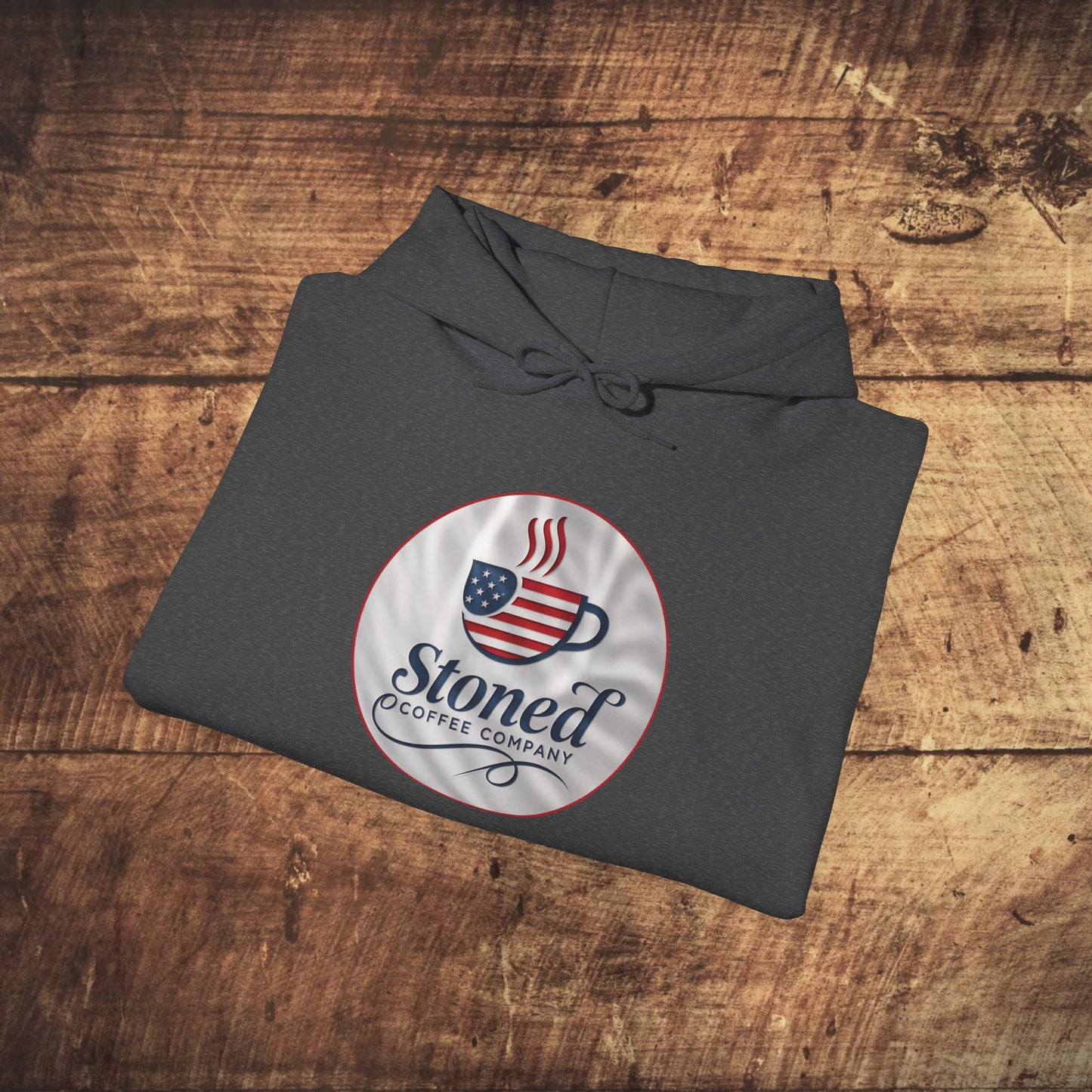 Hooded Sweatshirt Stoned Coffee Company Patriotic USA