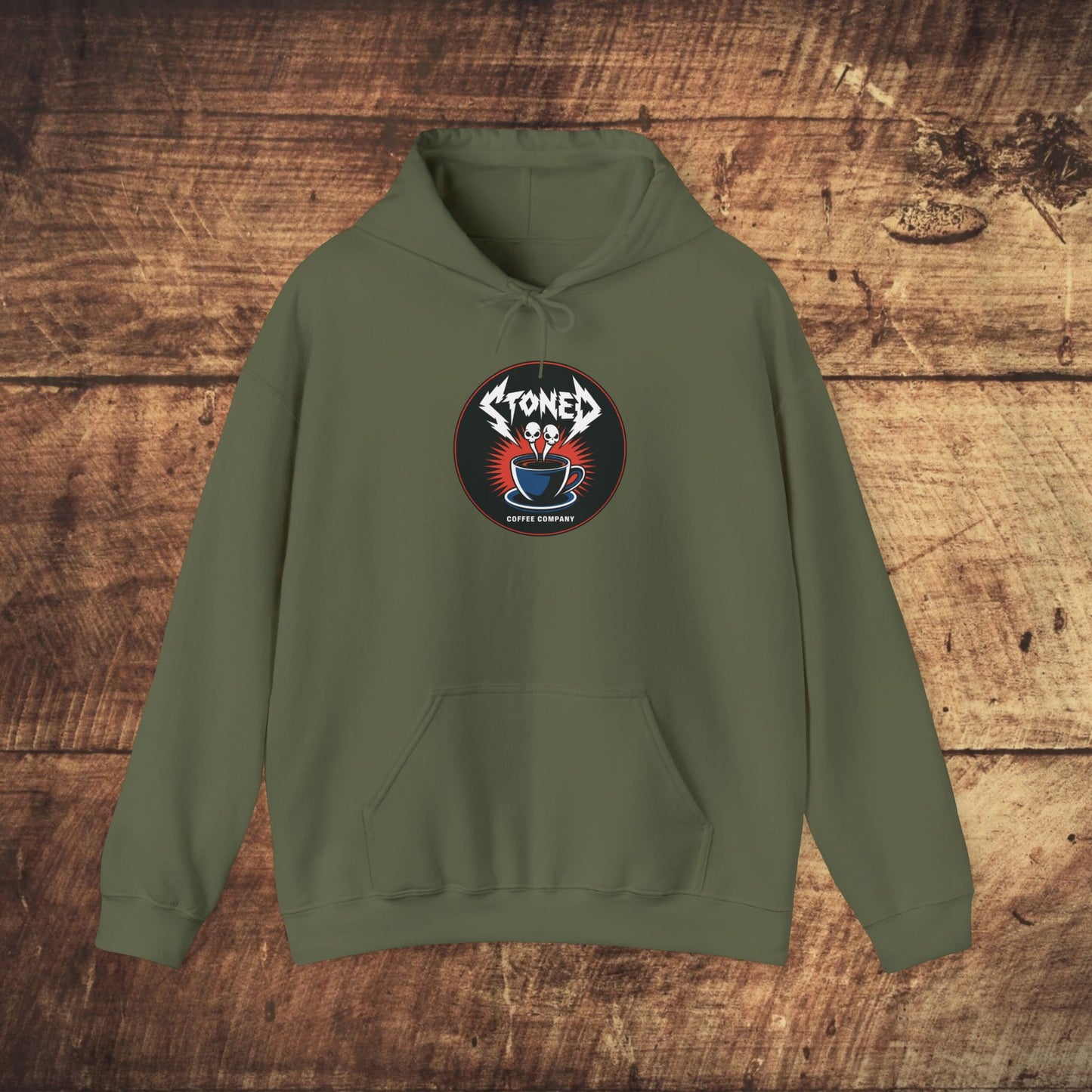 Stoned Coffee Company Escaping Music Souls Hooded Sweatshirt