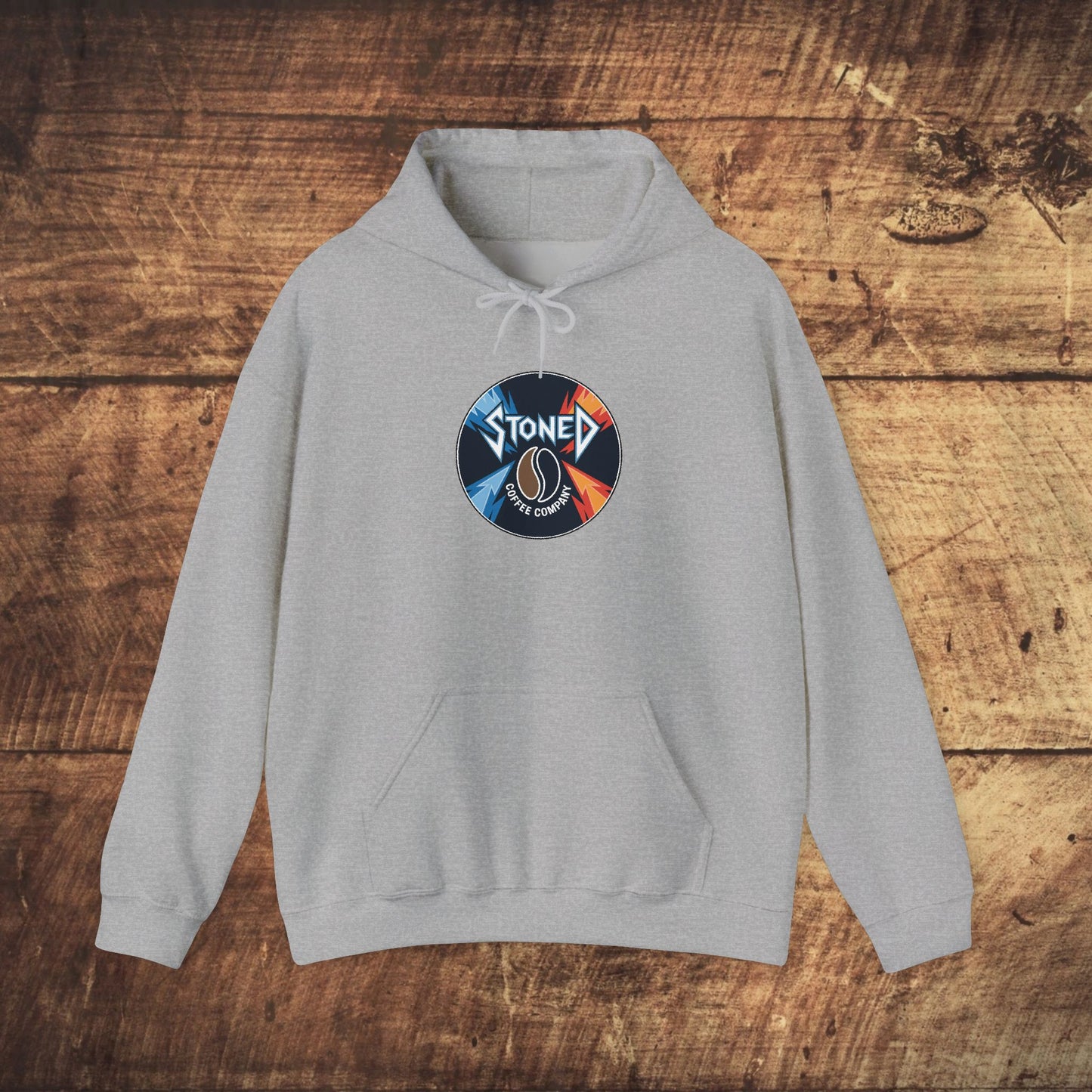 Stoned Coffee Company Heavy Metal Record Label Hoodie