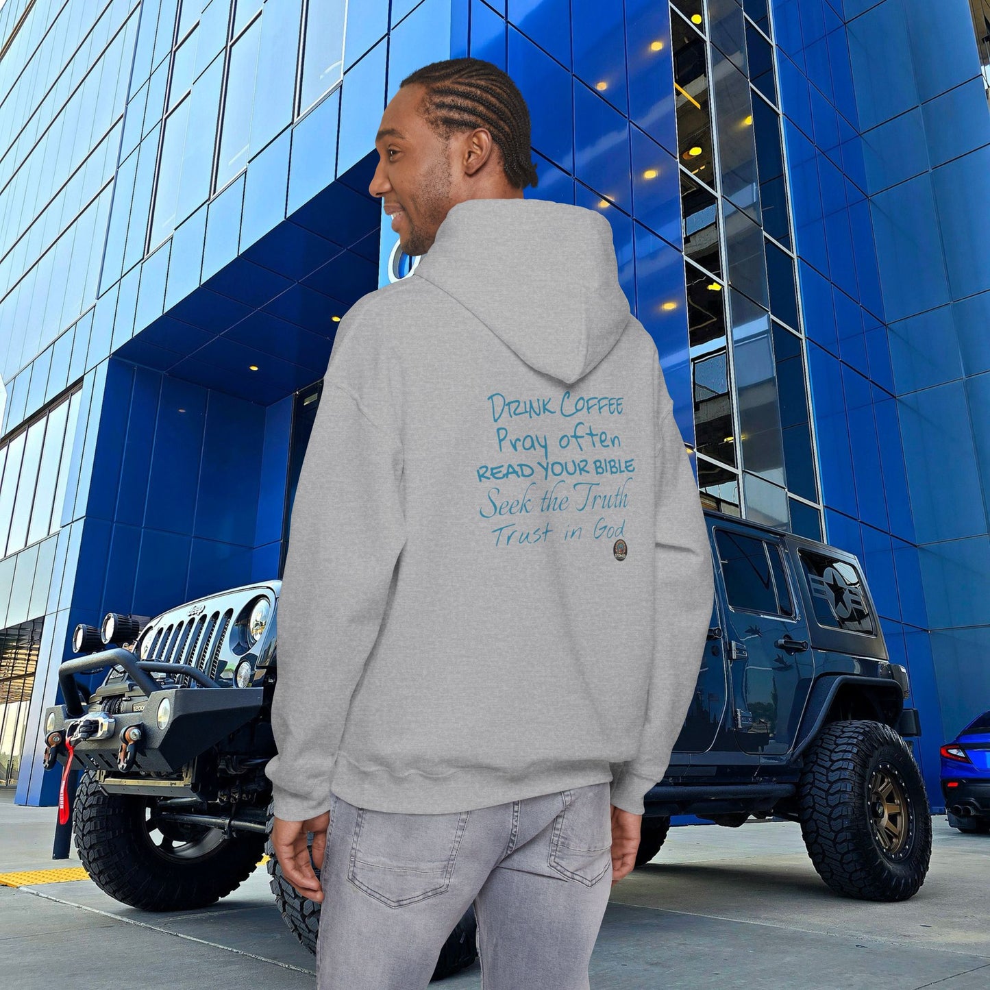 STONED COFFEE COMPANY HOODIE, Pray Often, Read Your Bible, Seek the Truth, Trust in God