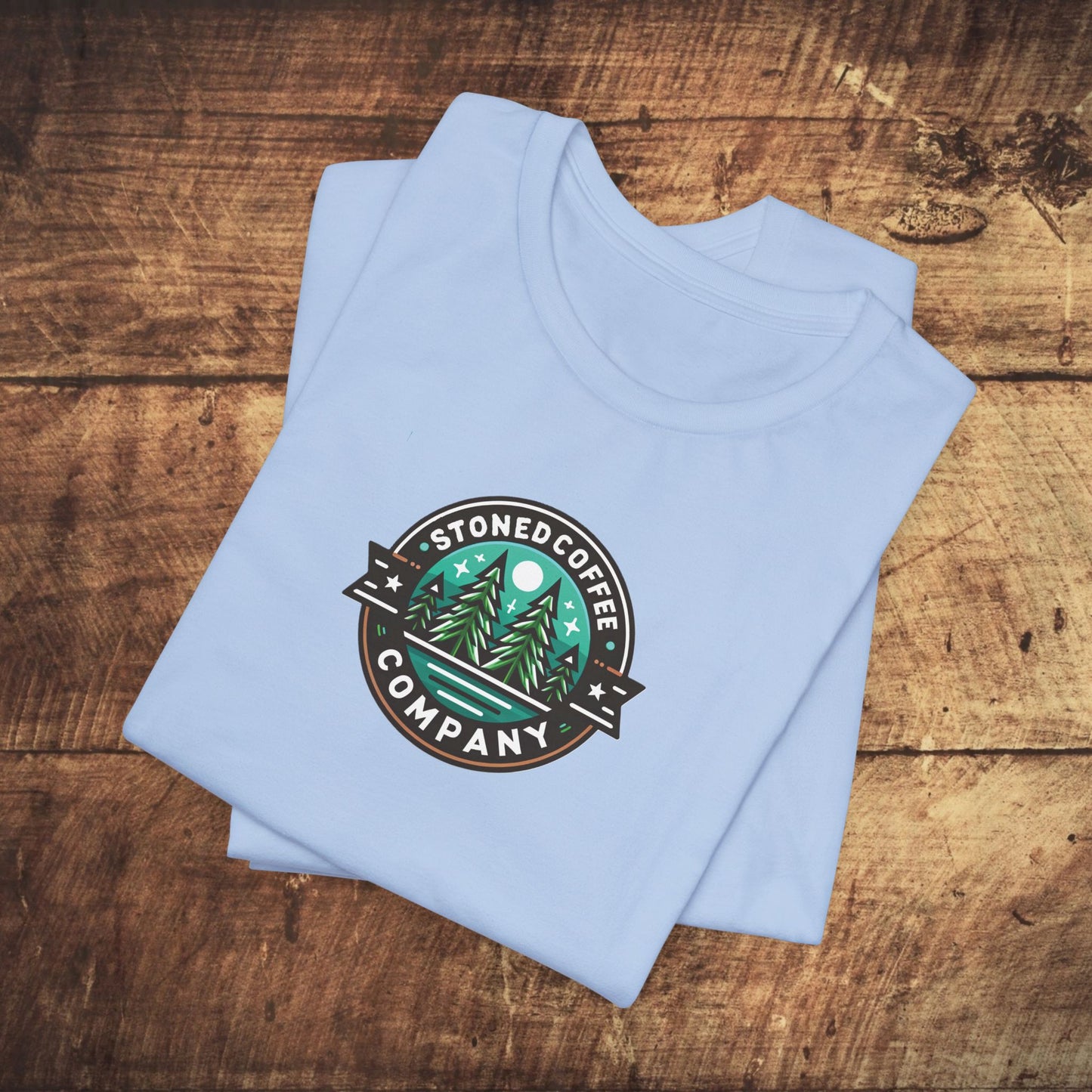 T-Shirt Stoned Coffee Company Pine Tree Mountain Unisex Jersey