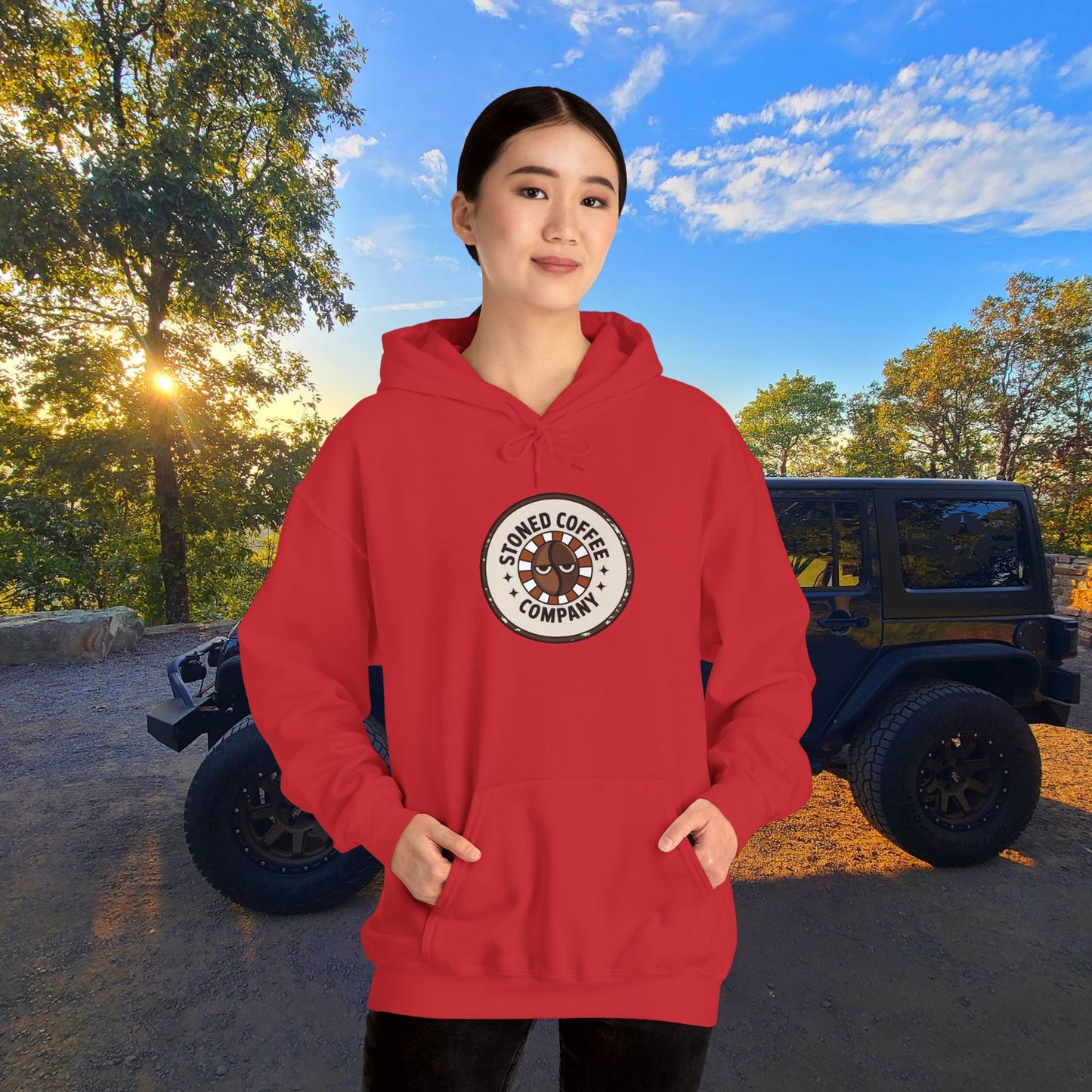 Stoned Coffee Company Hoodie — "There are Two Kinds of People..." Coffee Lover Sweatshirt