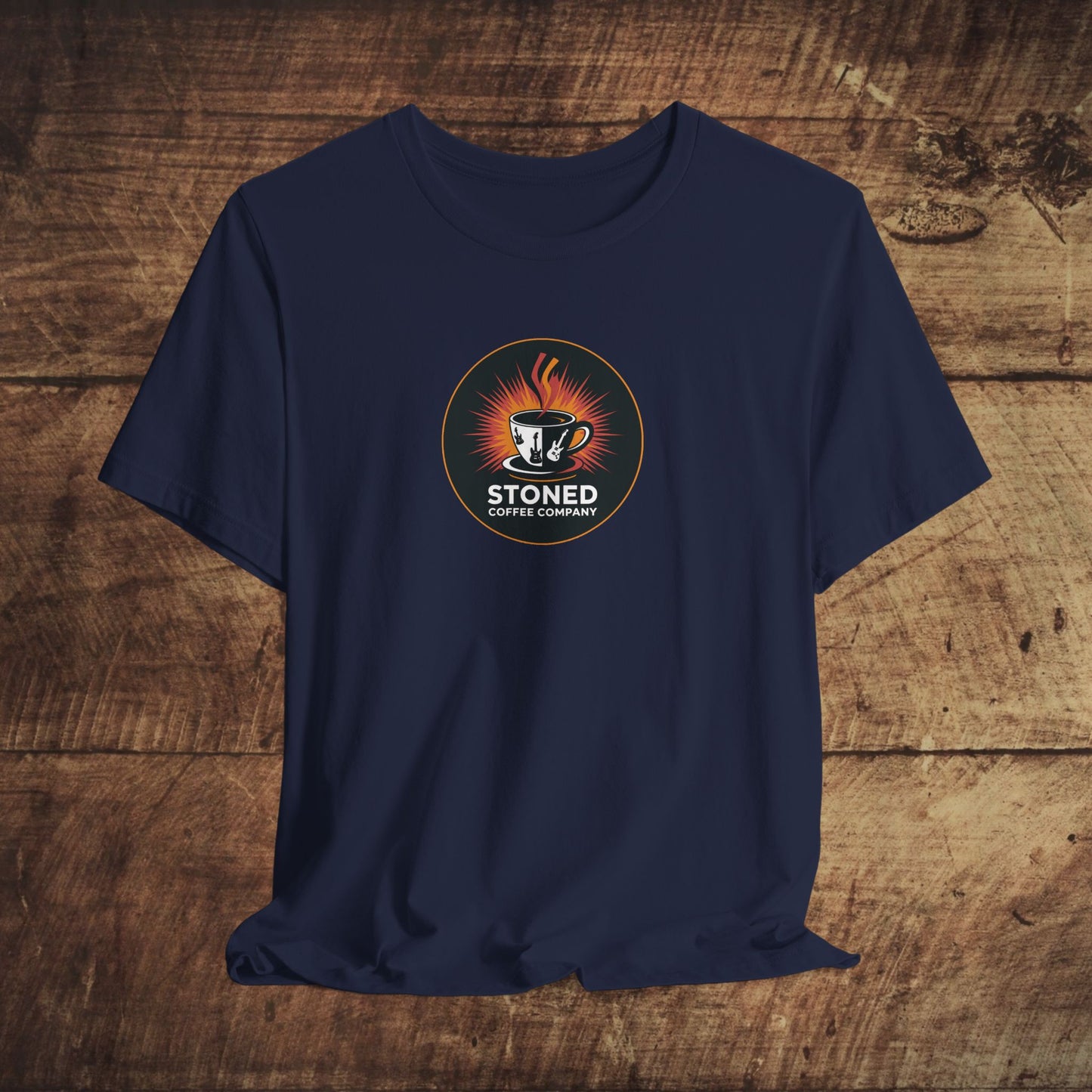 Stoned Coffee Company Rocking Guitar Cup T-Shirt