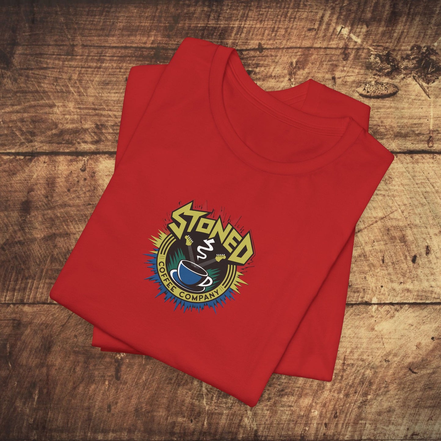 Stoned Coffee Company Metal Guitar Coffee Unisex Tee