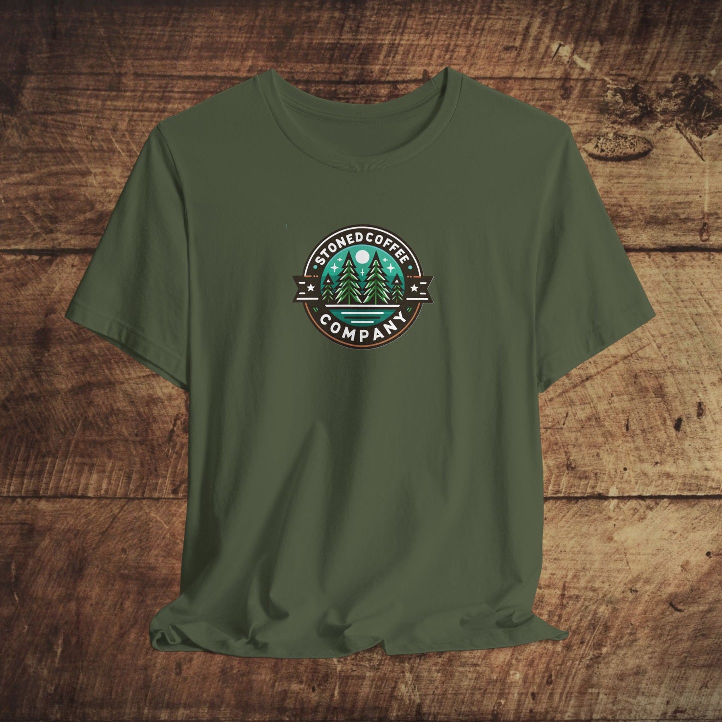 T-Shirt Stoned Coffee Company Pine Tree Mountain Unisex Jersey