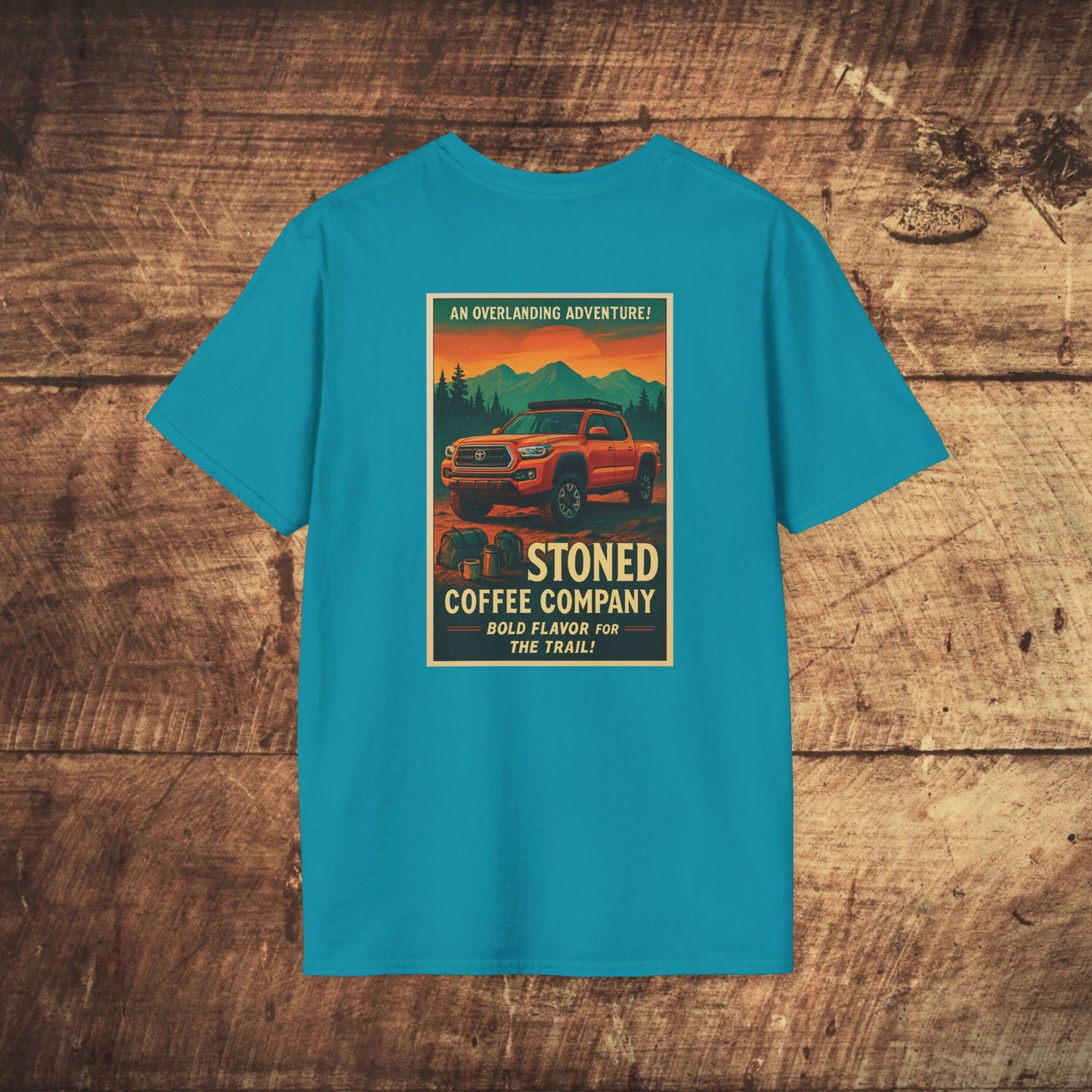 Stoned Coffee Company Overlanding Adventure/Tacoma Tshirt