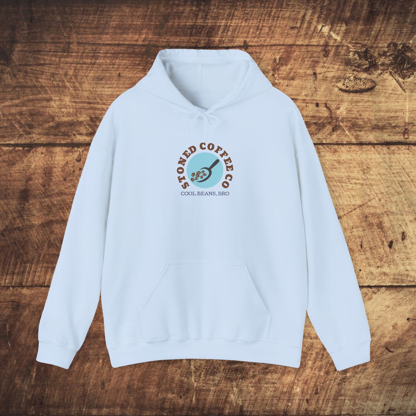 Hooded Sweatshirt - Stoned Coffee Co, Cool Beans Bro