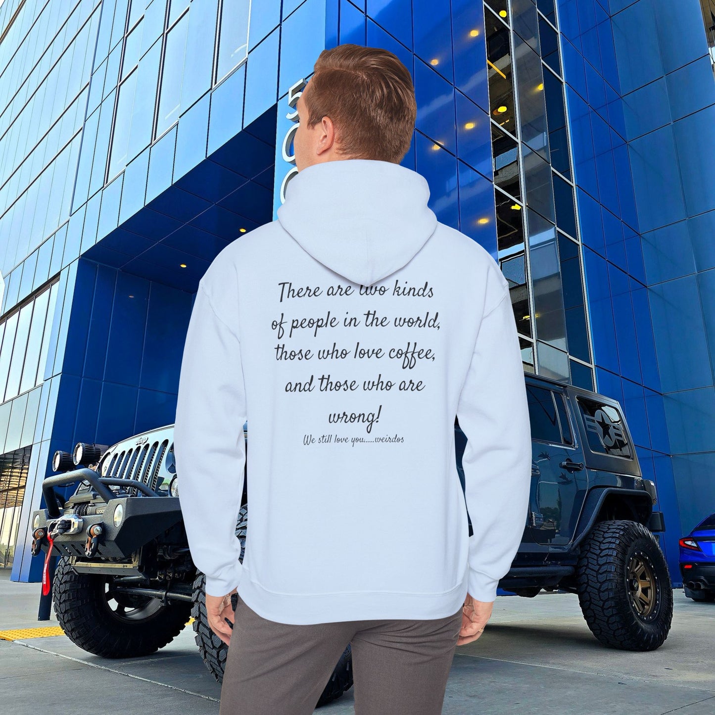 Stoned Coffee Company Hoodie — "There are Two Kinds of People..." Coffee Lover Sweatshirt