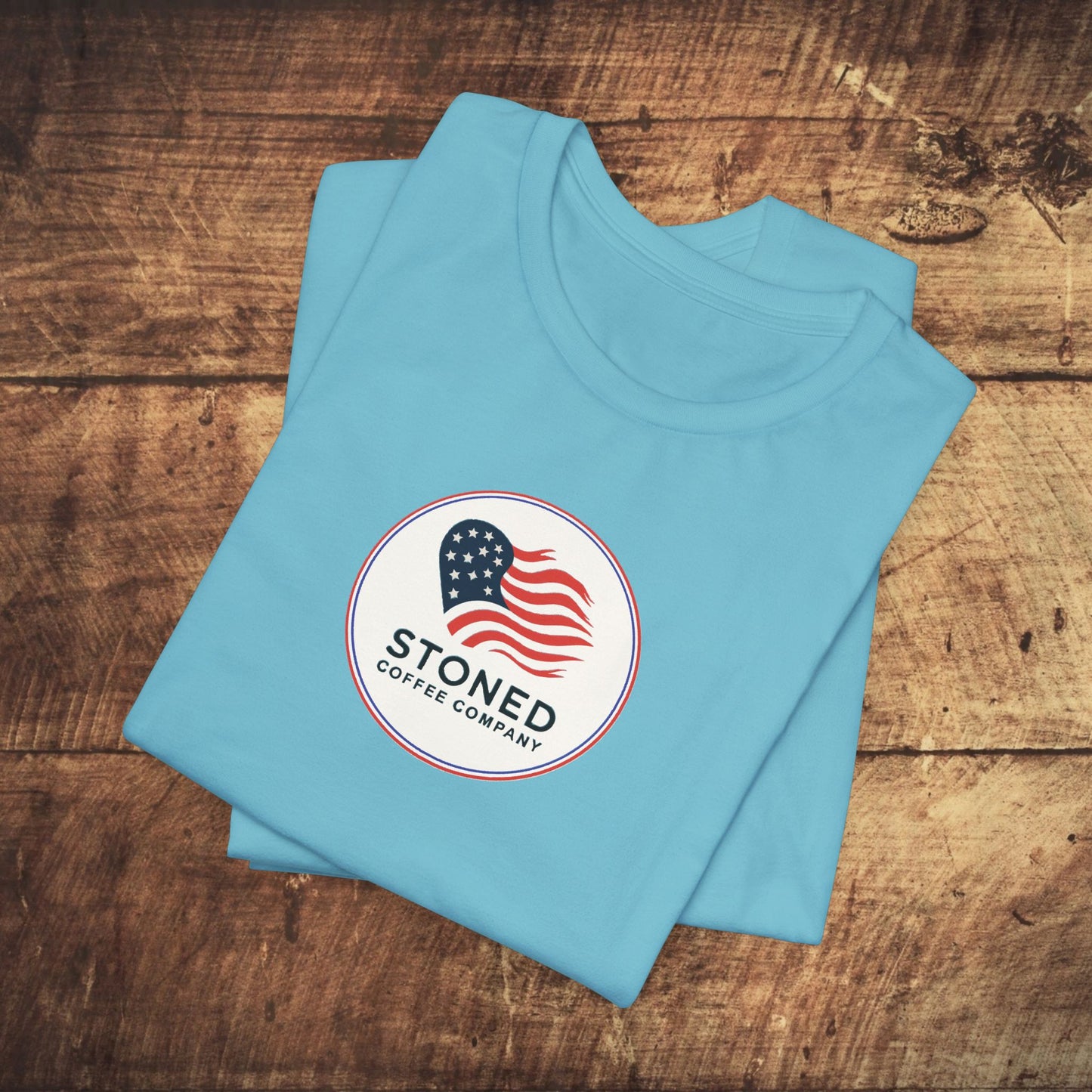 T-Shirt - Stoned Coffee Company USA Flag Logo 2