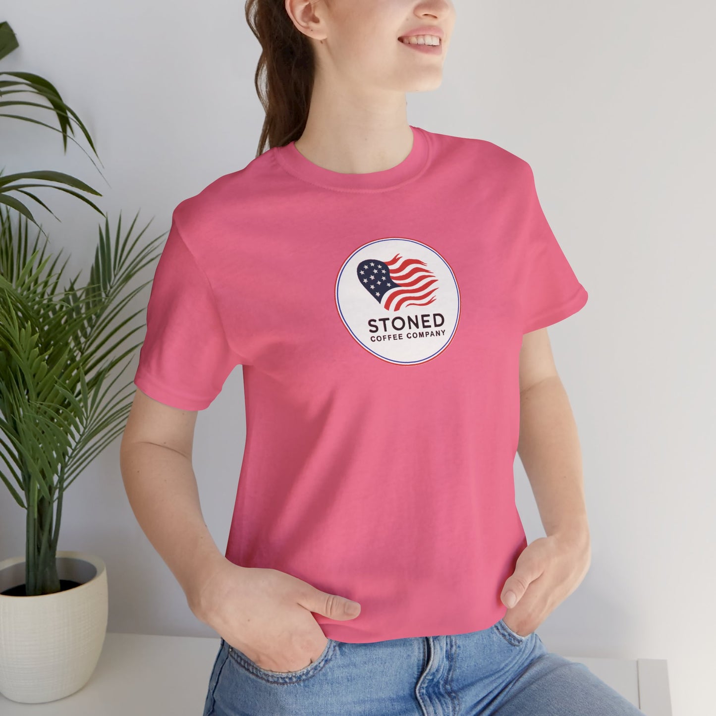 T-Shirt - Stoned Coffee Company USA Flag Logo 2