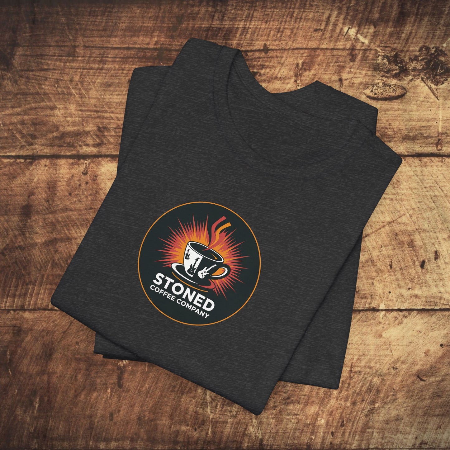 Stoned Coffee Company Rocking Guitar Cup T-Shirt