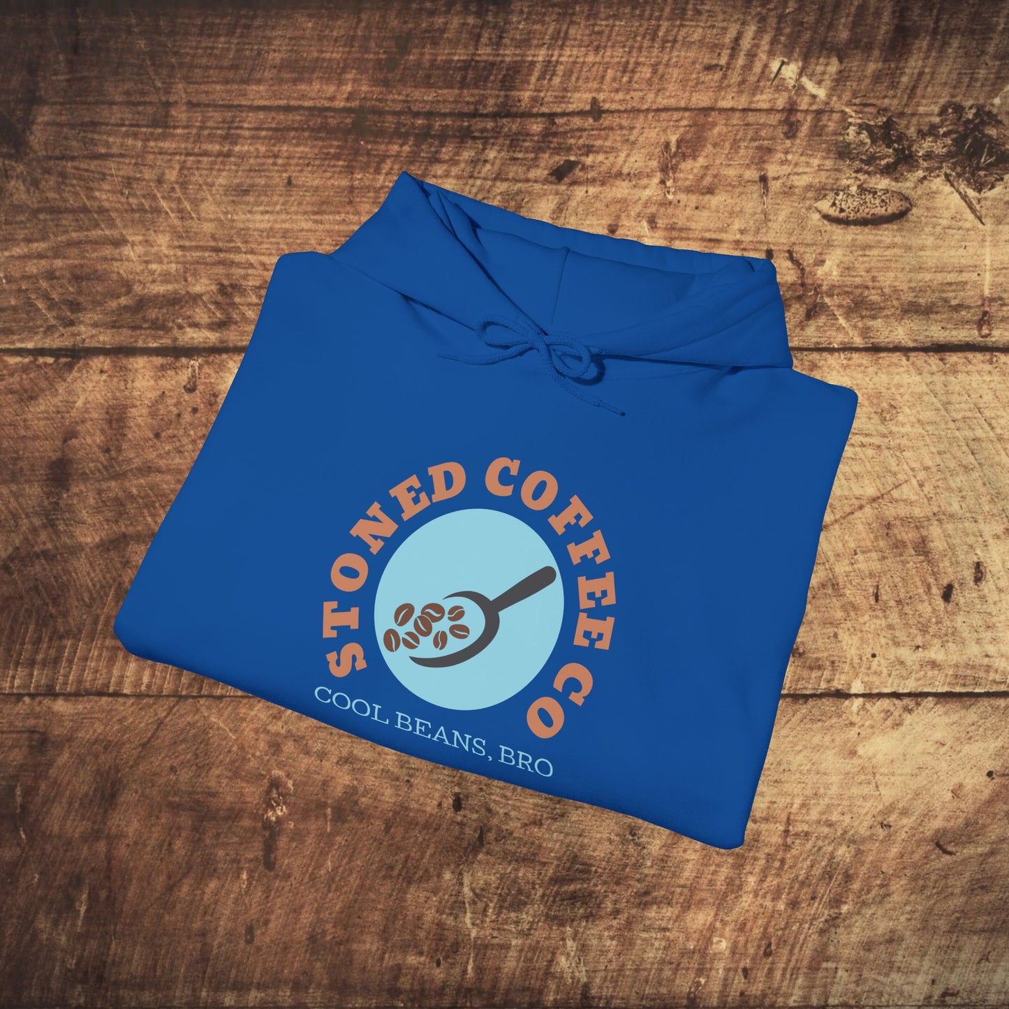 Hooded Sweatshirt - Stoned Coffee Co, Cool Beans Bro