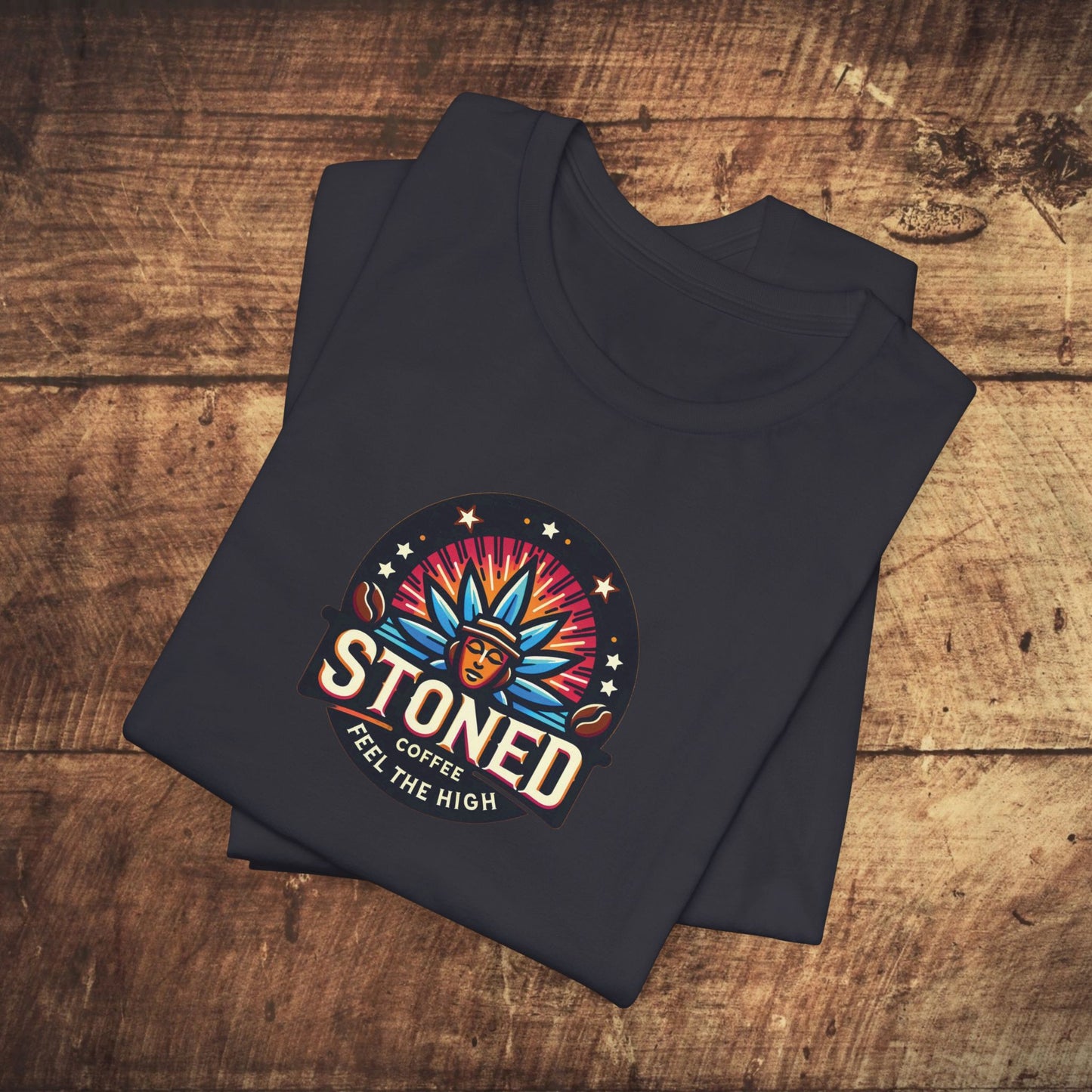 Stoned Coffee Company Logo 7 Feel the High Unisex Jersey Short Sleeve Tee