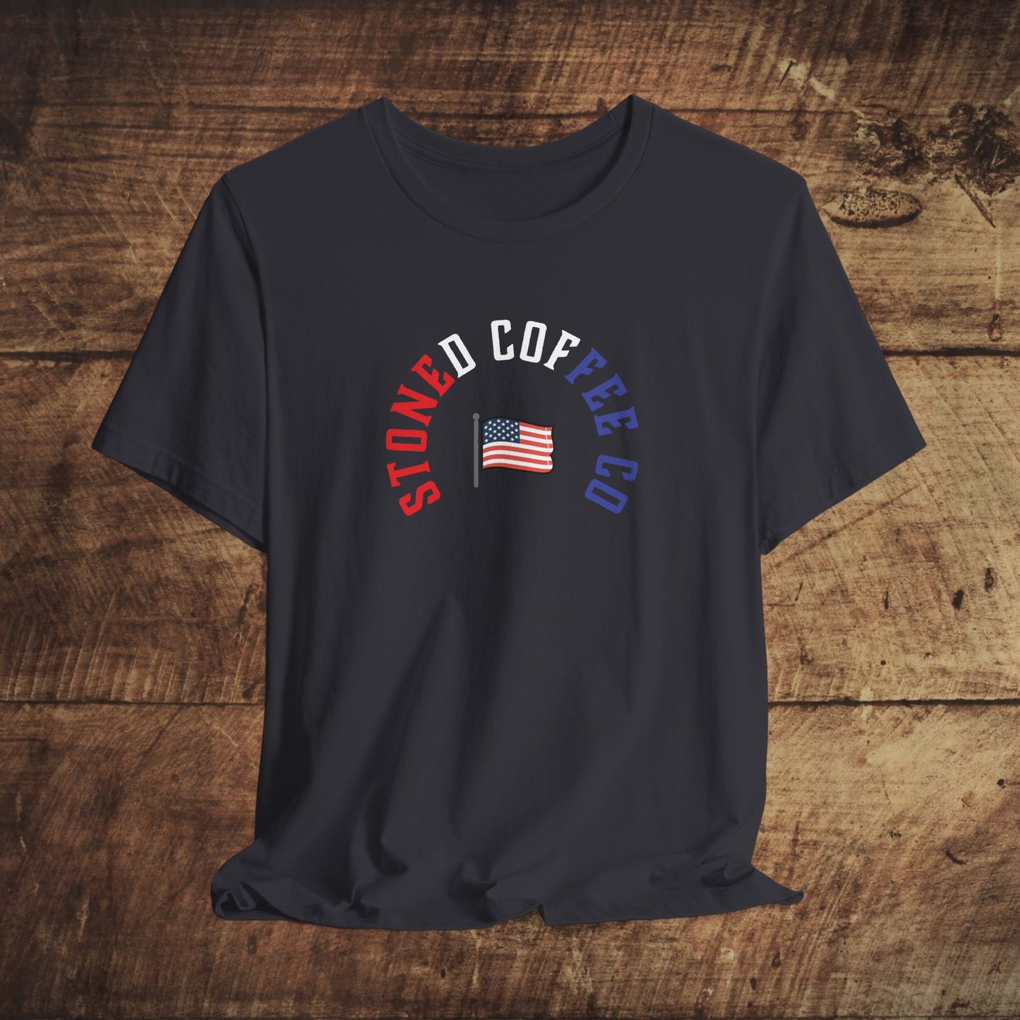 T-Shirt Stoned Coffee Company USA Patriotic Unisex Tee