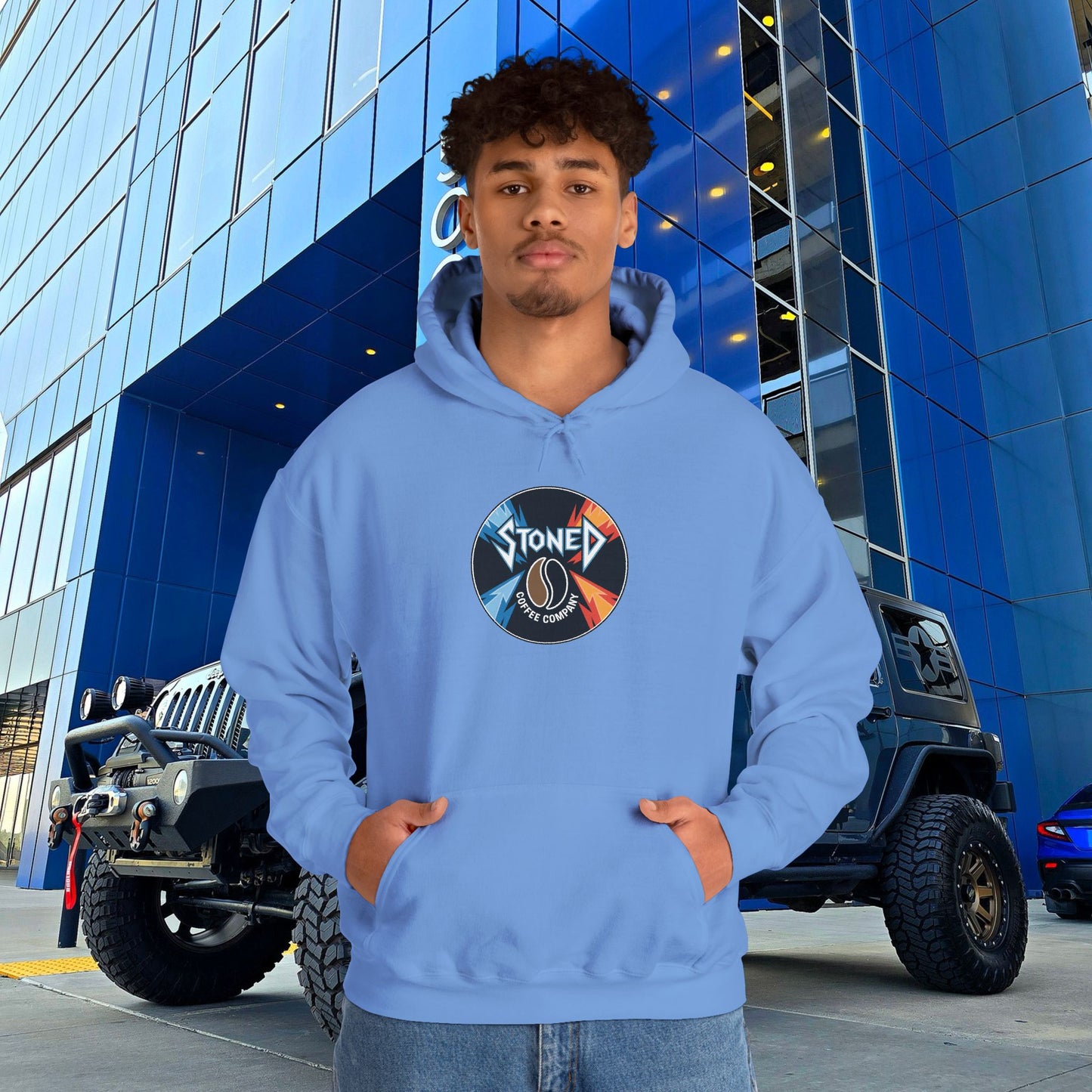 Stoned Coffee Company Heavy Metal Record Label Hoodie