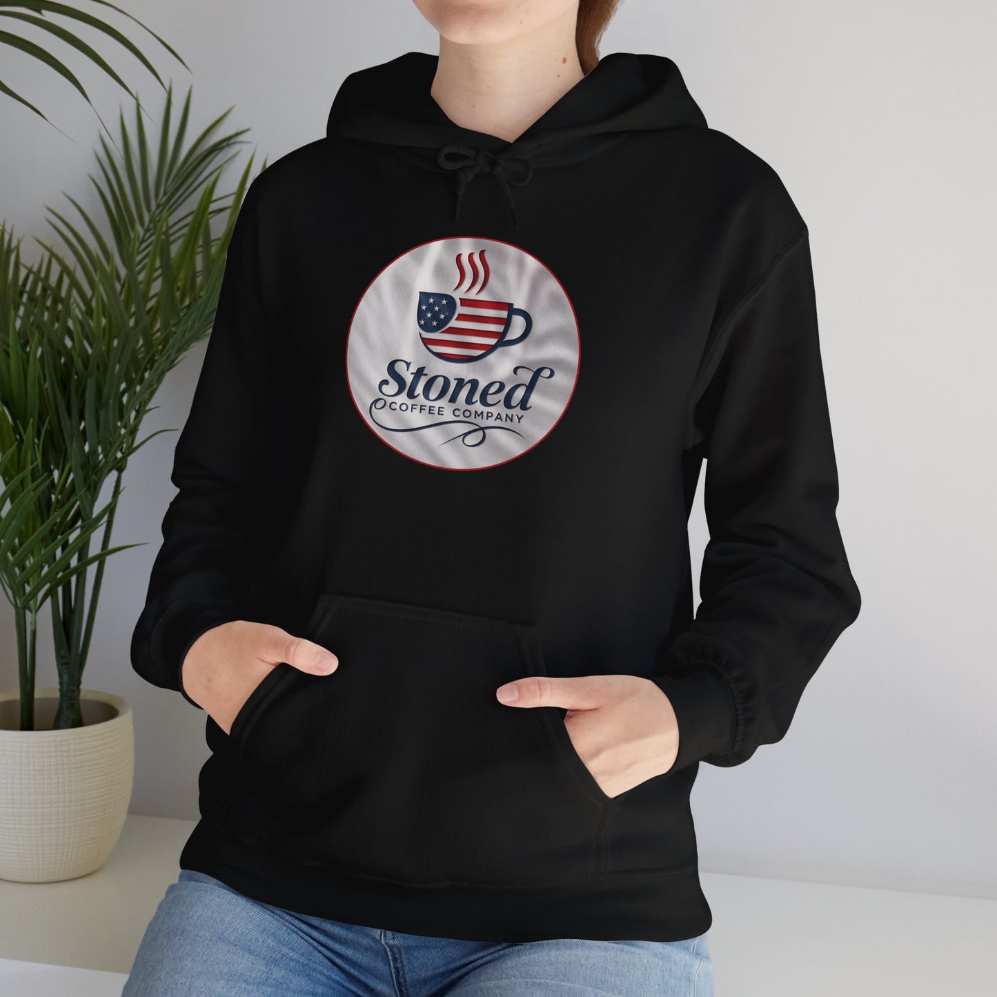 Hooded Sweatshirt Stoned Coffee Company Patriotic USA