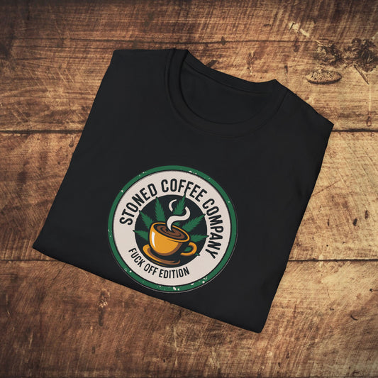 STONED COFFEE COMPANY F*%# OFF Marijuana T-Shirt