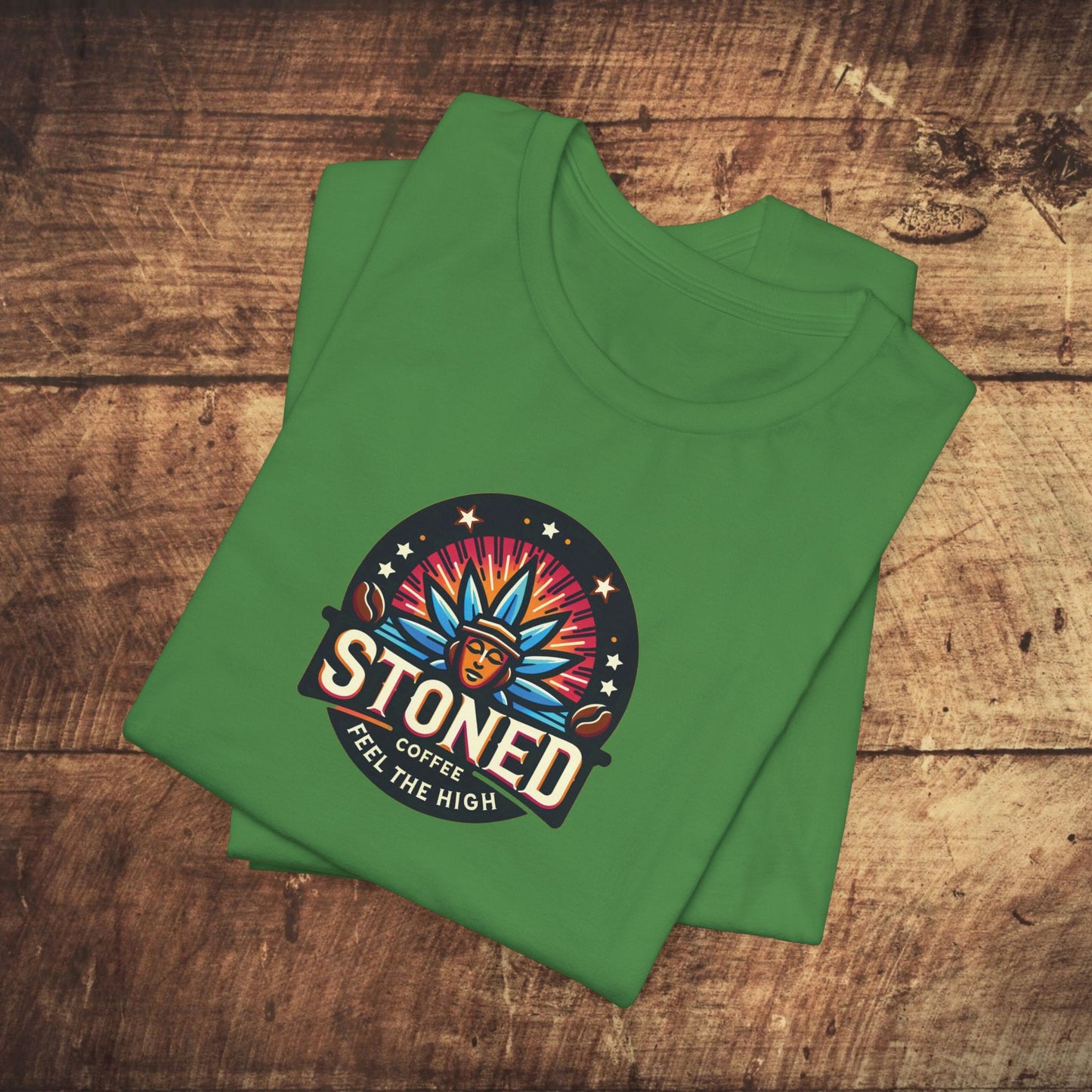 Stoned Coffee Company Logo 7 Feel the High Unisex Jersey Short Sleeve Tee