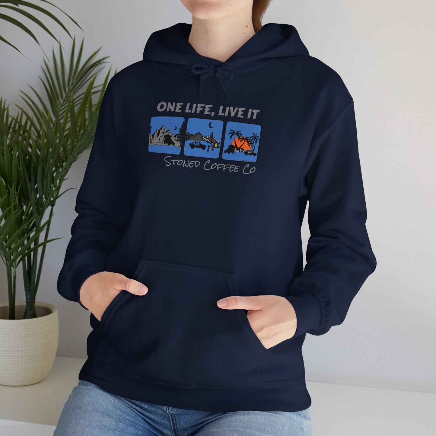 Hooded Sweatshirt - Stoned Coffee Co One Life Live it