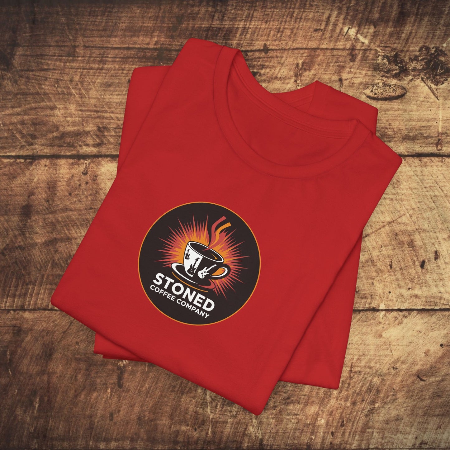 Stoned Coffee Company Rocking Guitar Cup T-Shirt