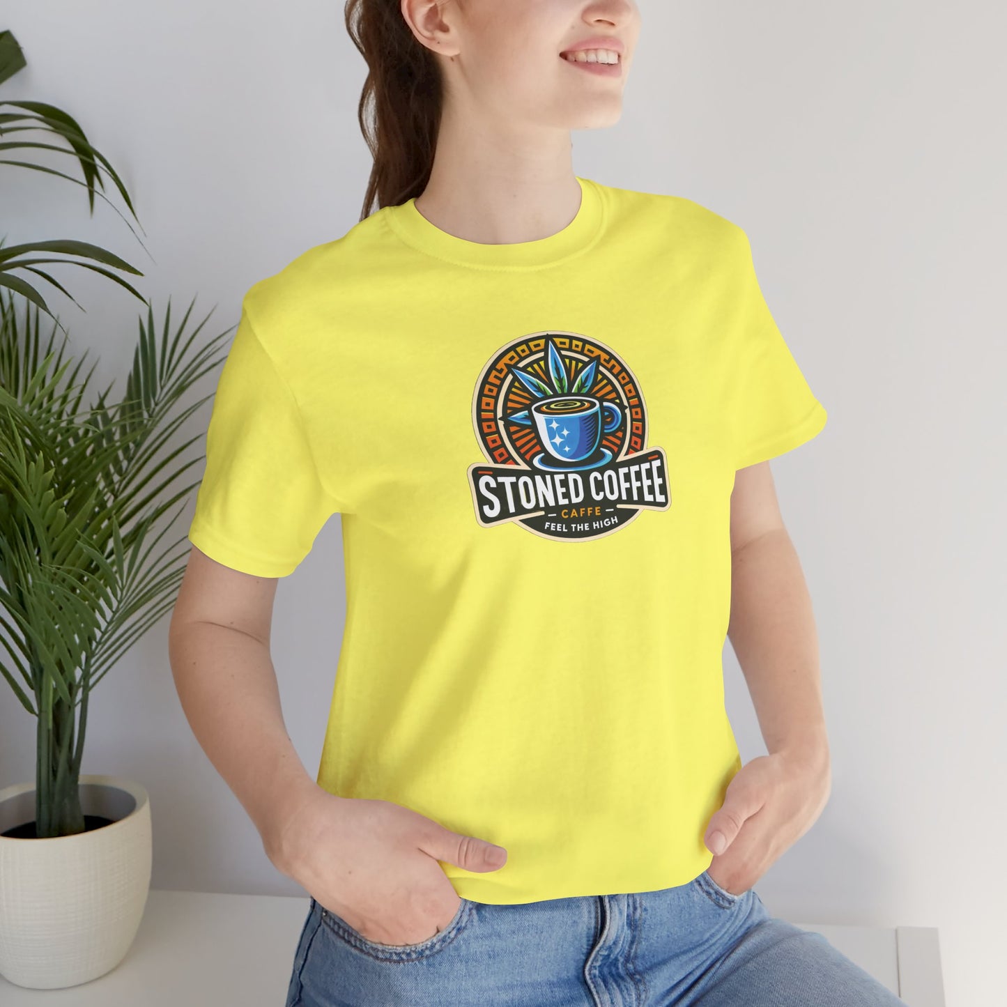 T-Shirt Stoned Coffee Company Logo 4 Feel the High Unisex