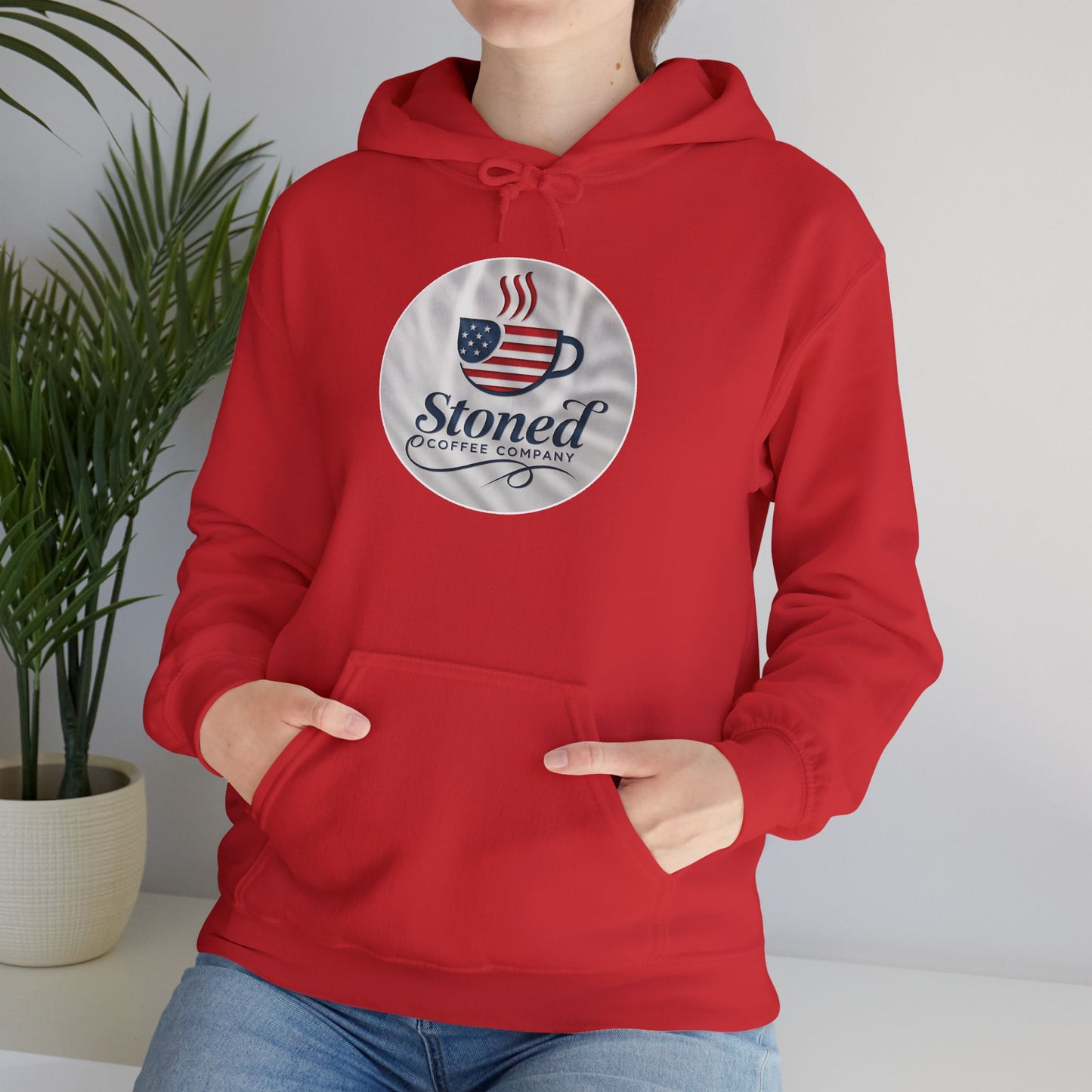 Hooded Sweatshirt Stoned Coffee Company Patriotic USA