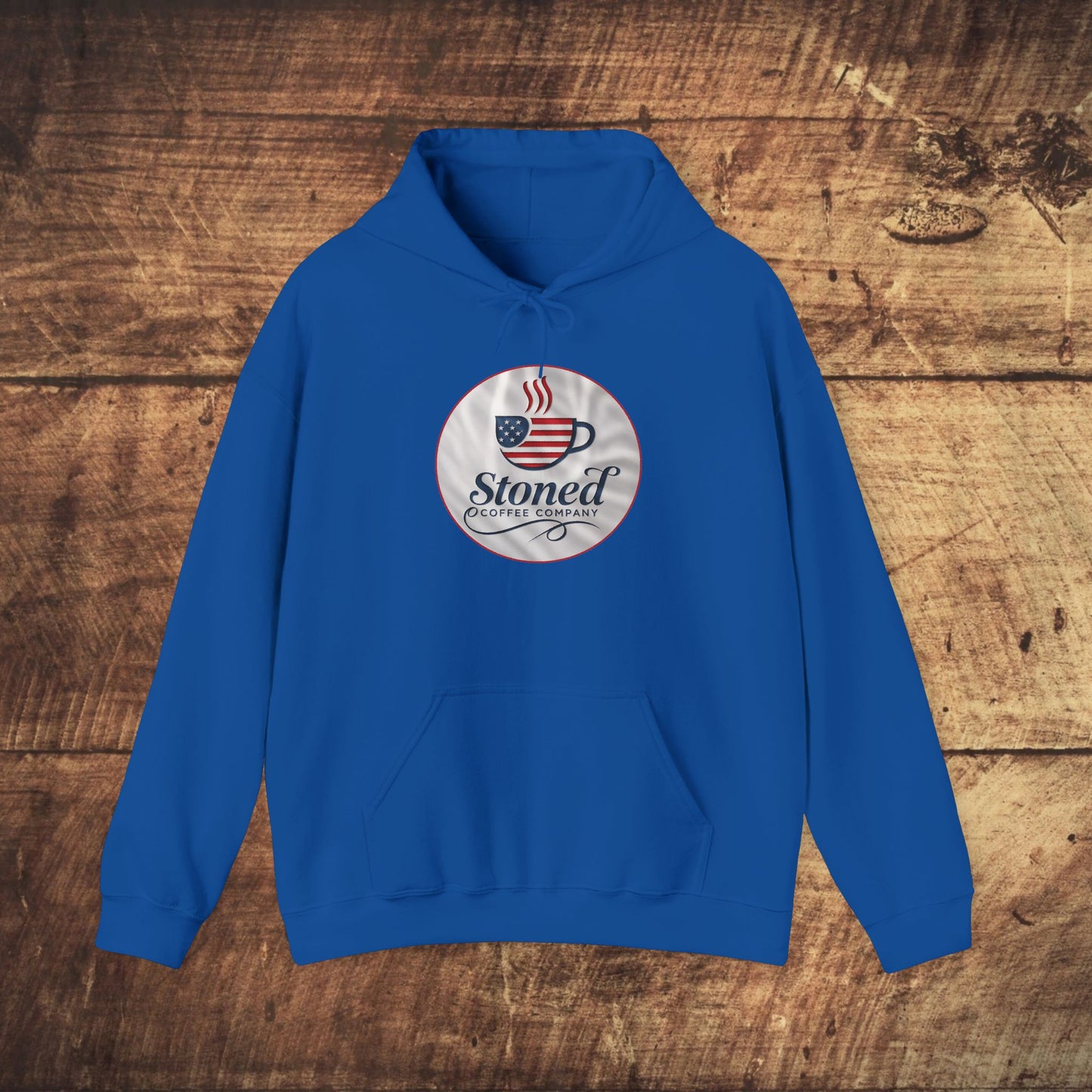 Hooded Sweatshirt Stoned Coffee Company Patriotic USA