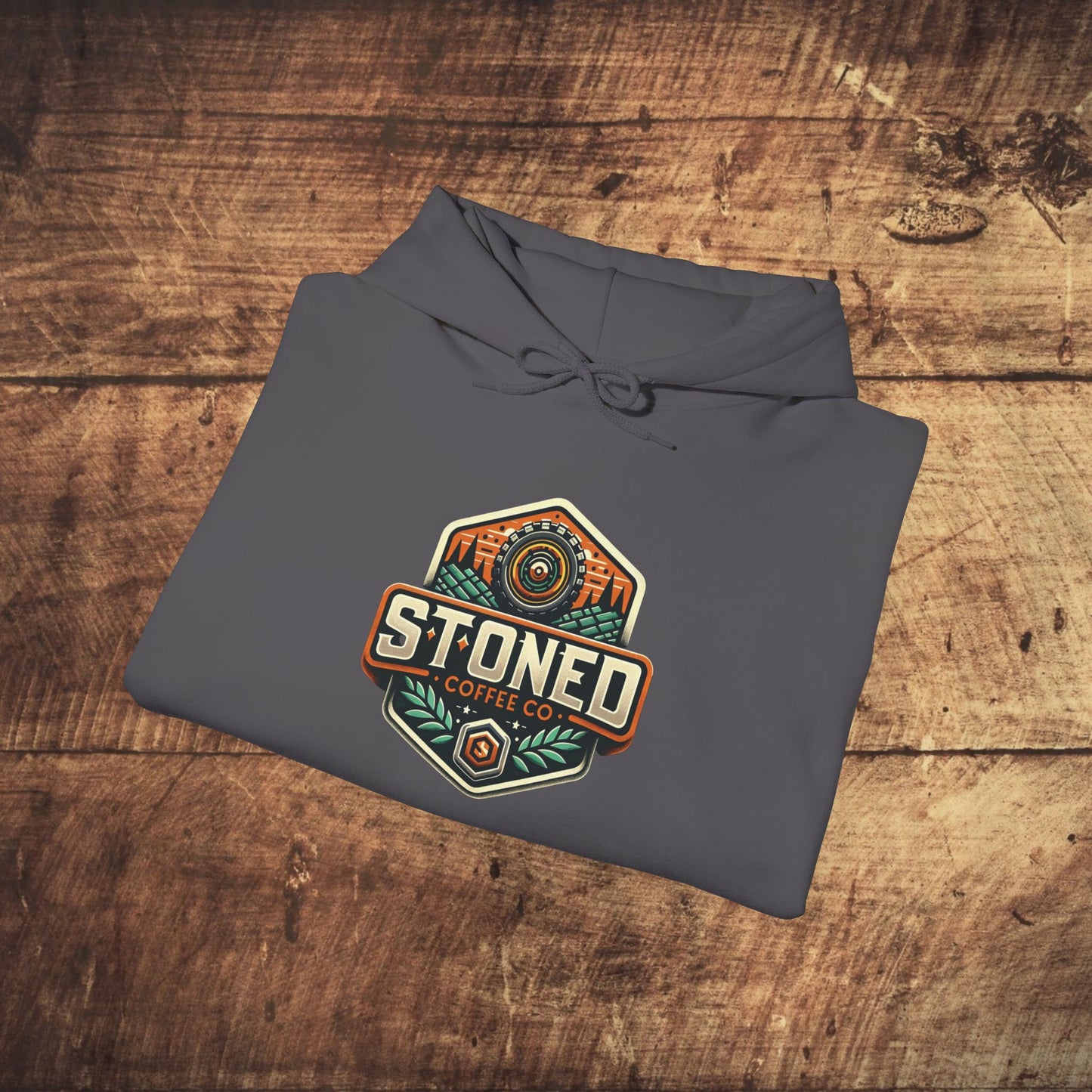 Hooded Sweatshirt - Stoned Coffee Company Offroad Logo