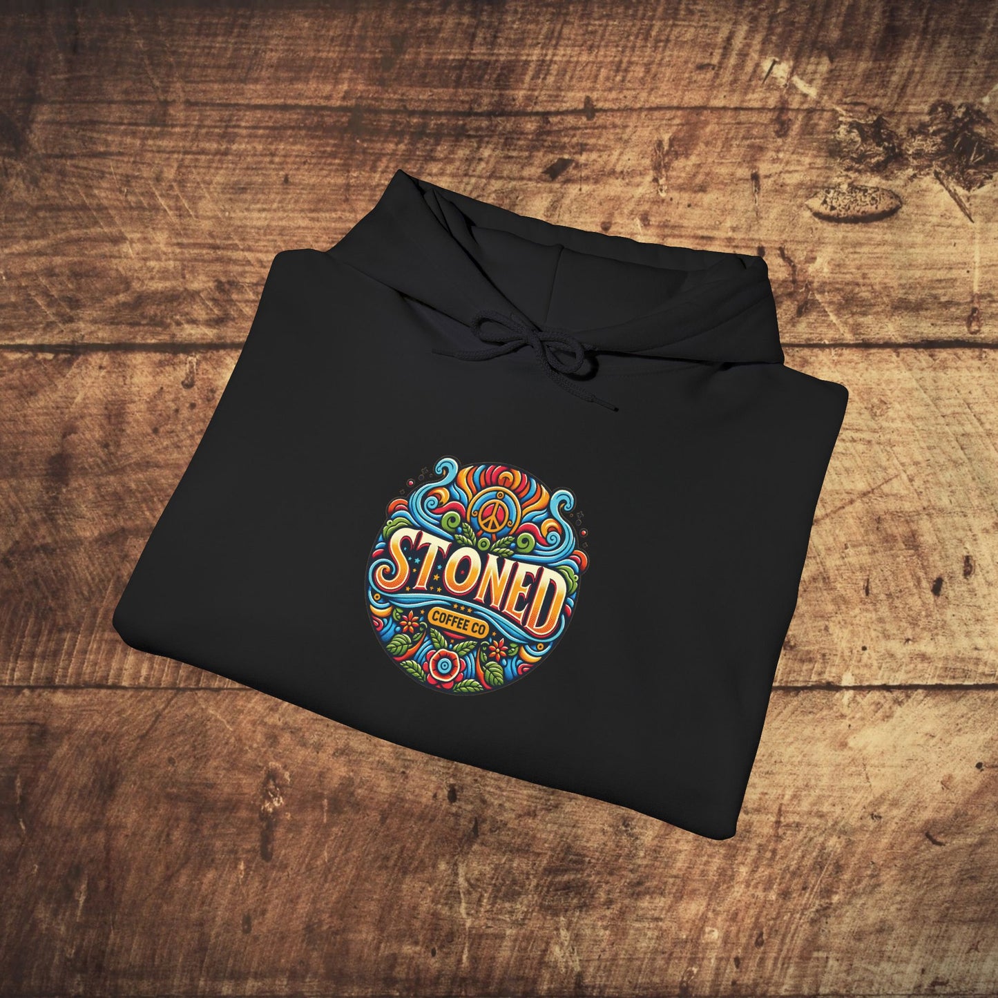 Hooded Sweatshirt Stoned Coffee Company Logo 1