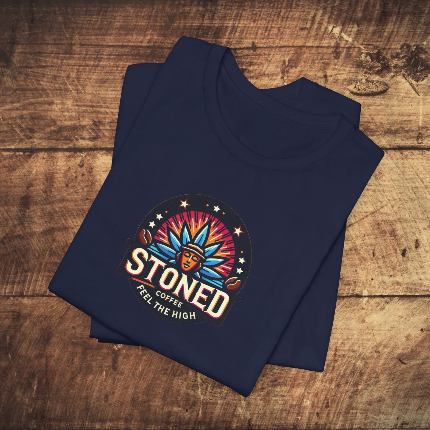 Stoned Coffee Company Logo 7 Feel the High Unisex Jersey Short Sleeve Tee