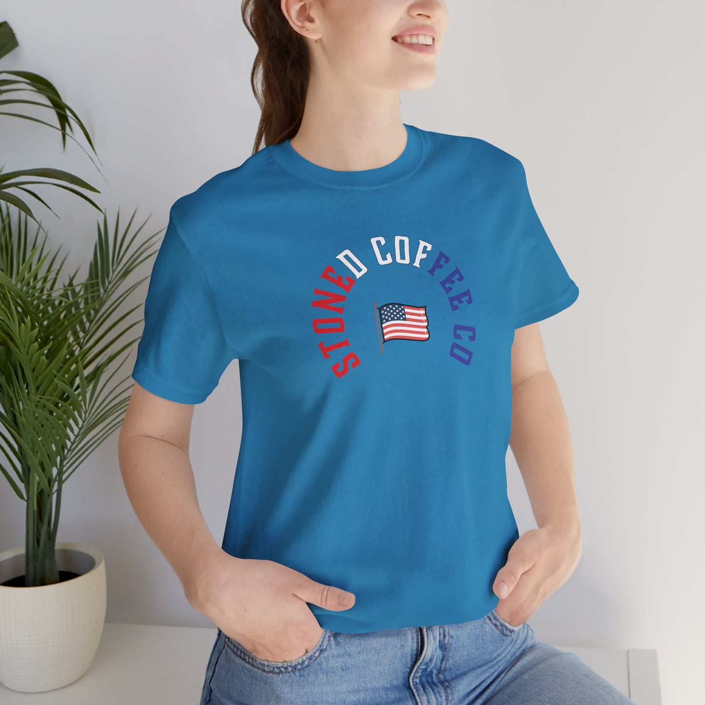 T-Shirt Stoned Coffee Company USA Patriotic Unisex Tee