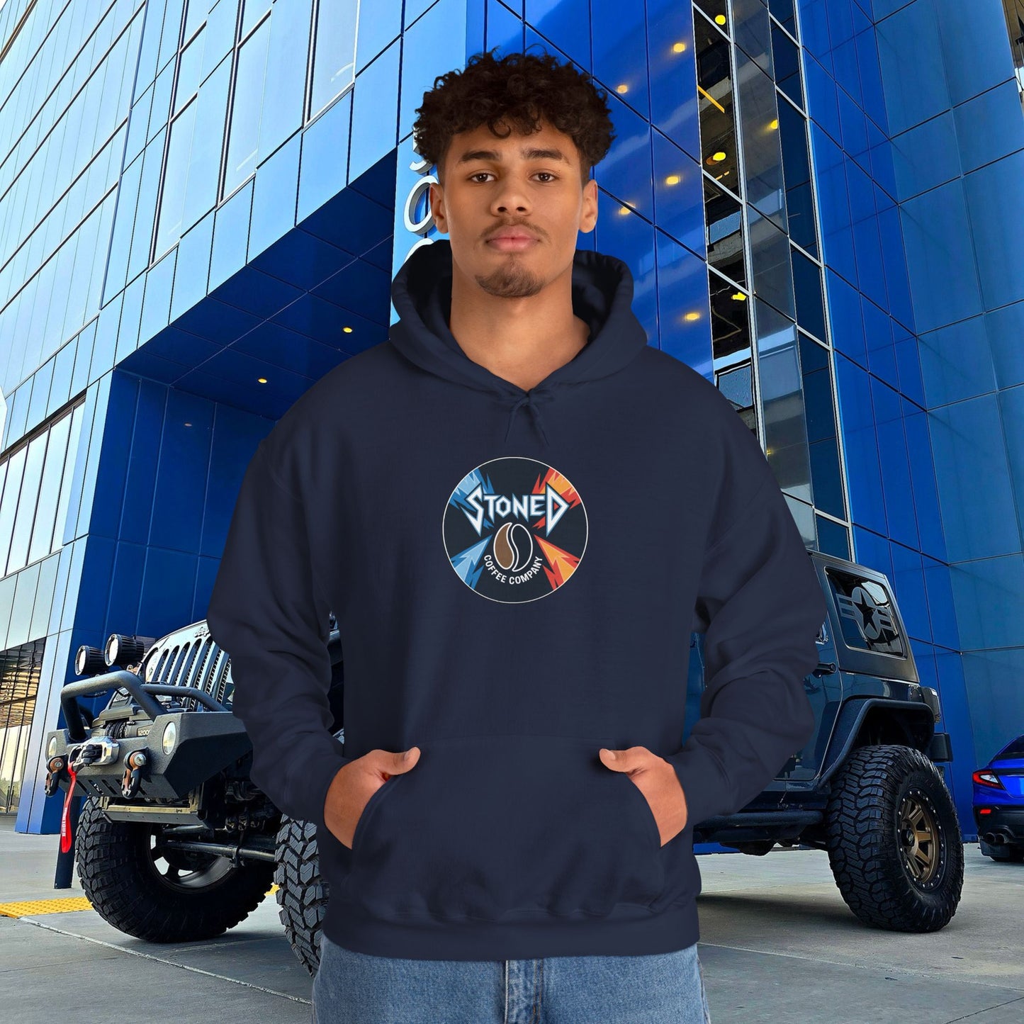 Stoned Coffee Company Heavy Metal Record Label Hoodie