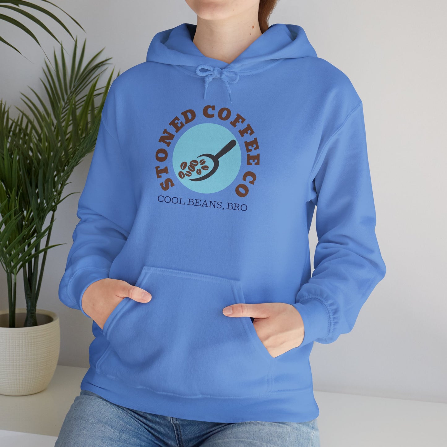 Hooded Sweatshirt - Stoned Coffee Co, Cool Beans Bro