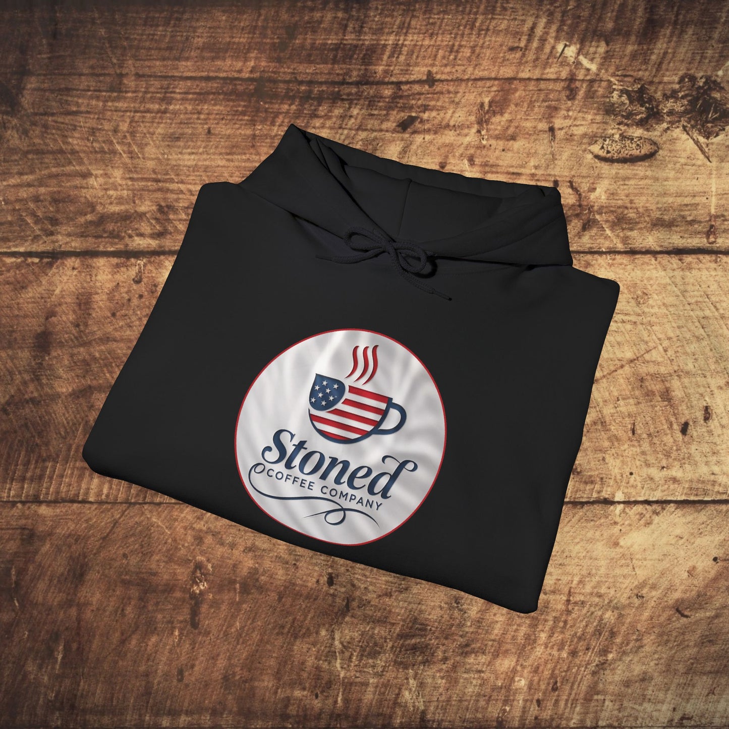 Hooded Sweatshirt Stoned Coffee Company Patriotic USA