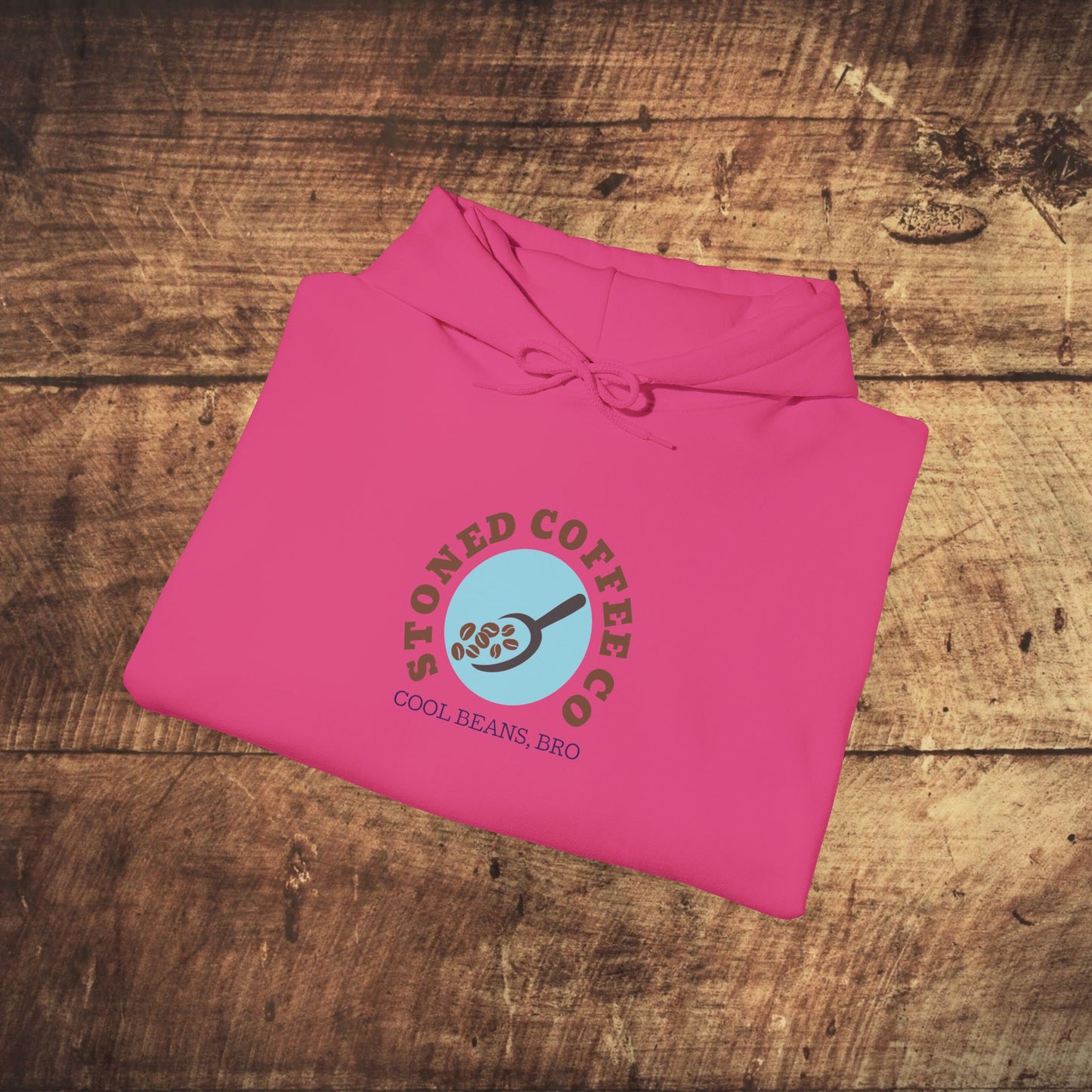 Hooded Sweatshirt - Stoned Coffee Co, Cool Beans Bro