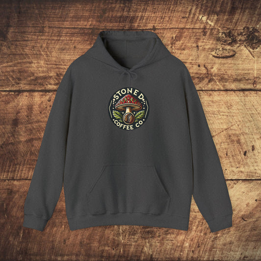 Hooded Sweatshirt - Stoned Coffee Company Mushroom Logo
