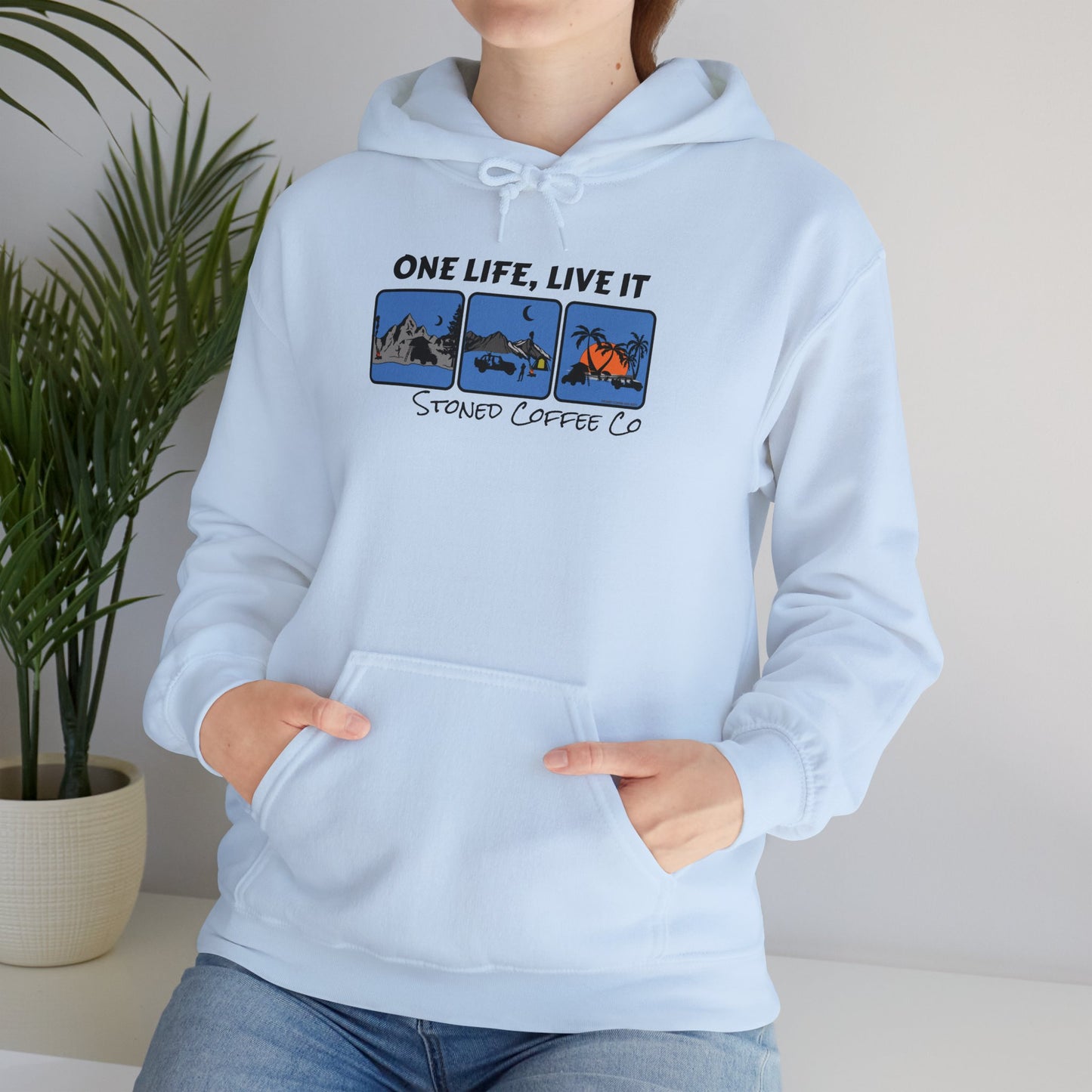 Hooded Sweatshirt - Stoned Coffee Co One Life Live it