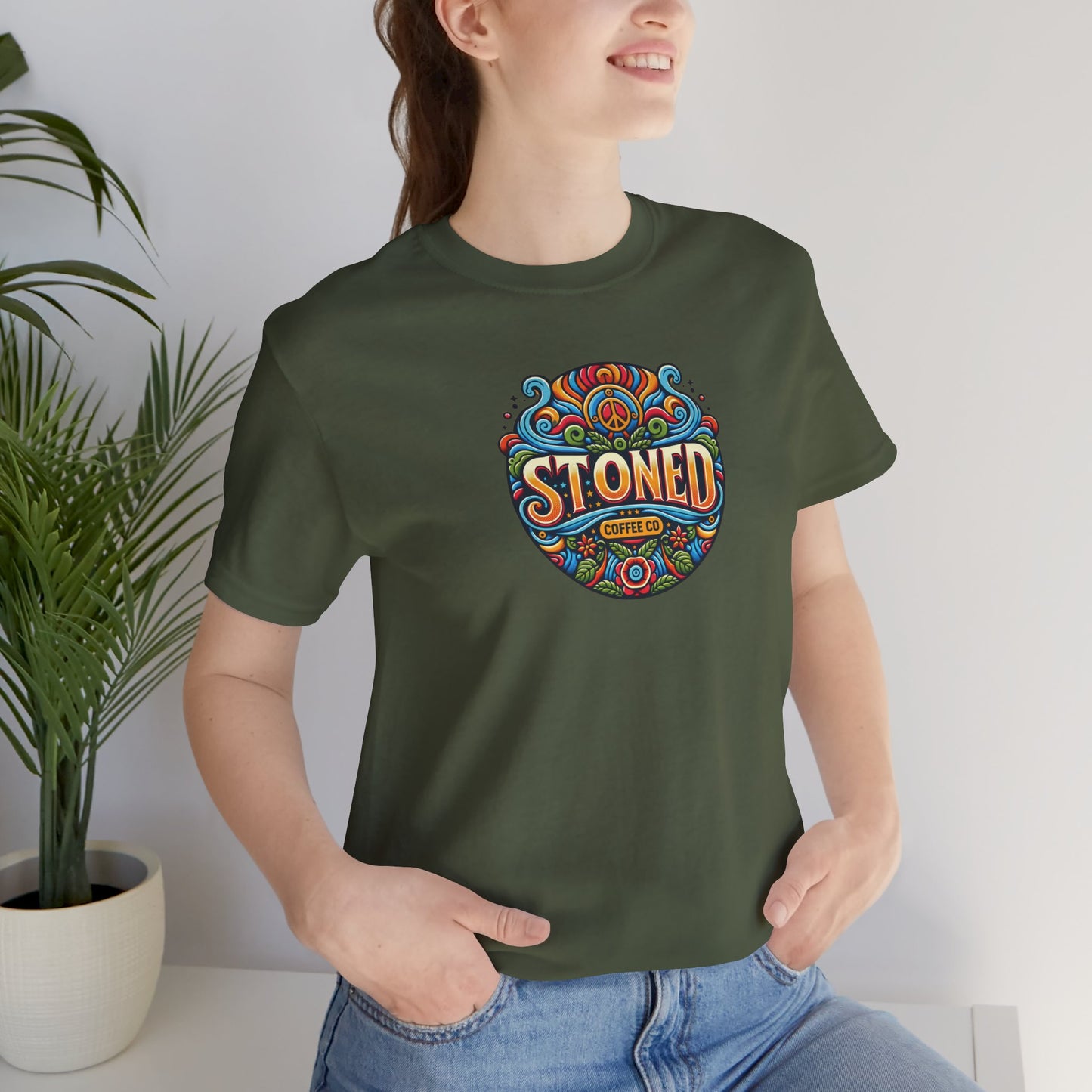 Unisex Tee Stoned Coffee Co Logo 1