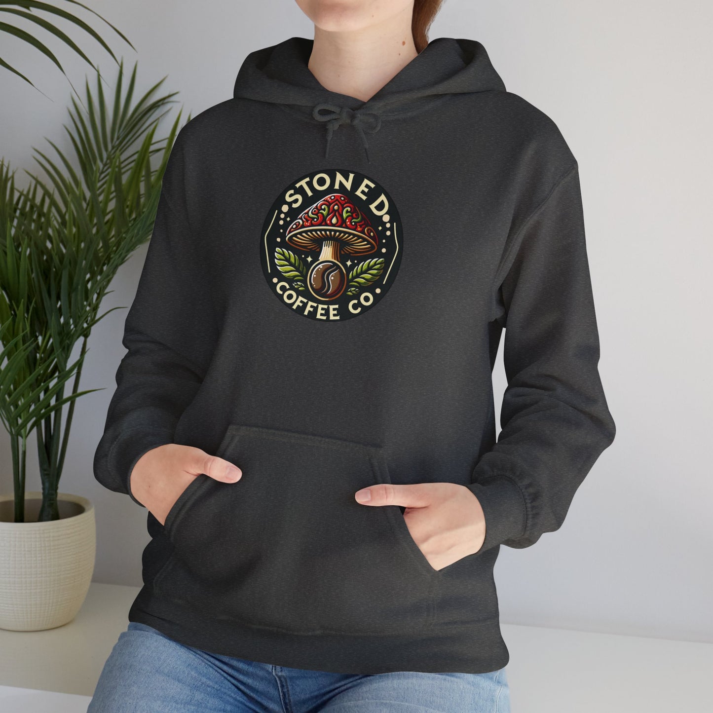 Hooded Sweatshirt - Stoned Coffee Company Mushroom Logo