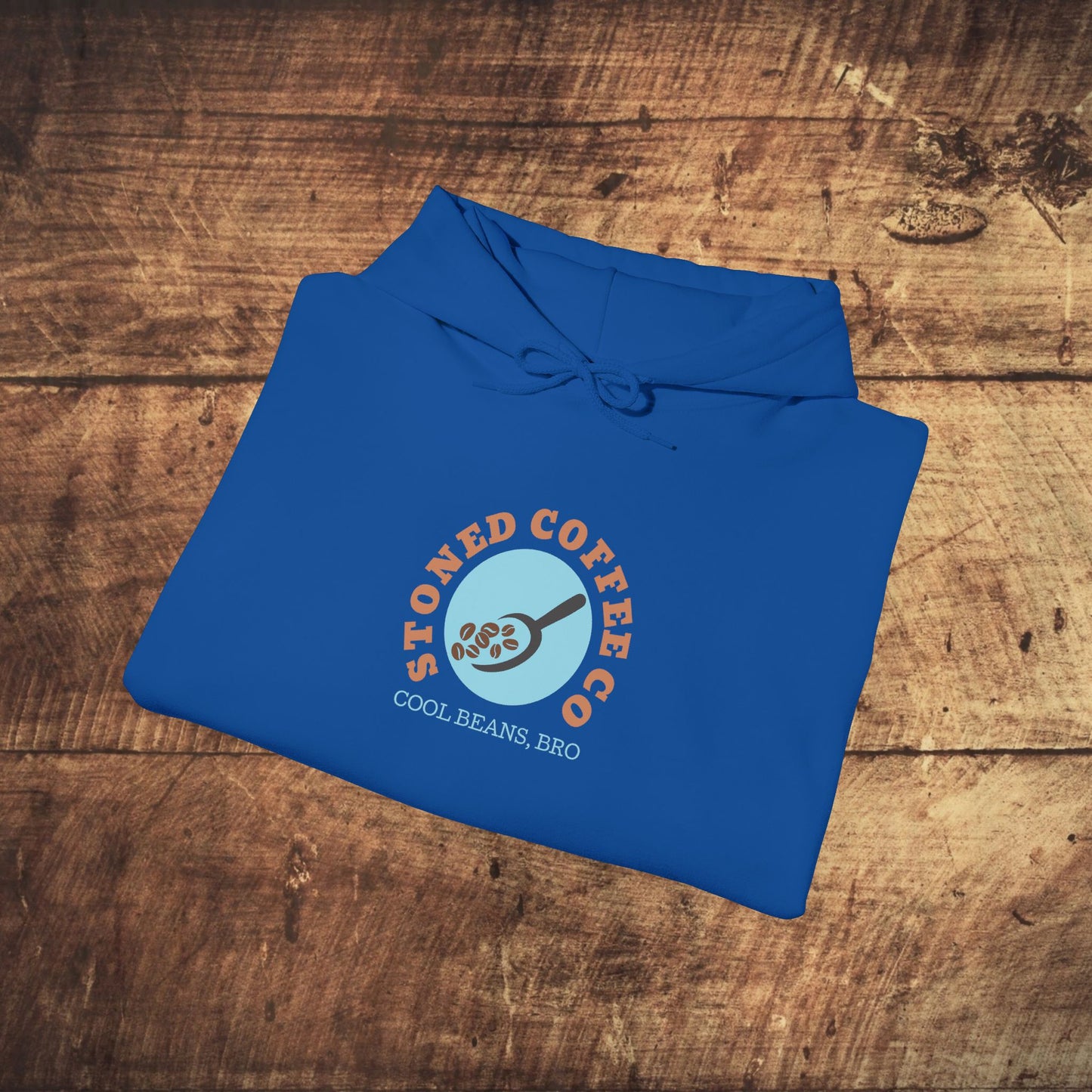 Hooded Sweatshirt - Stoned Coffee Co, Cool Beans Bro