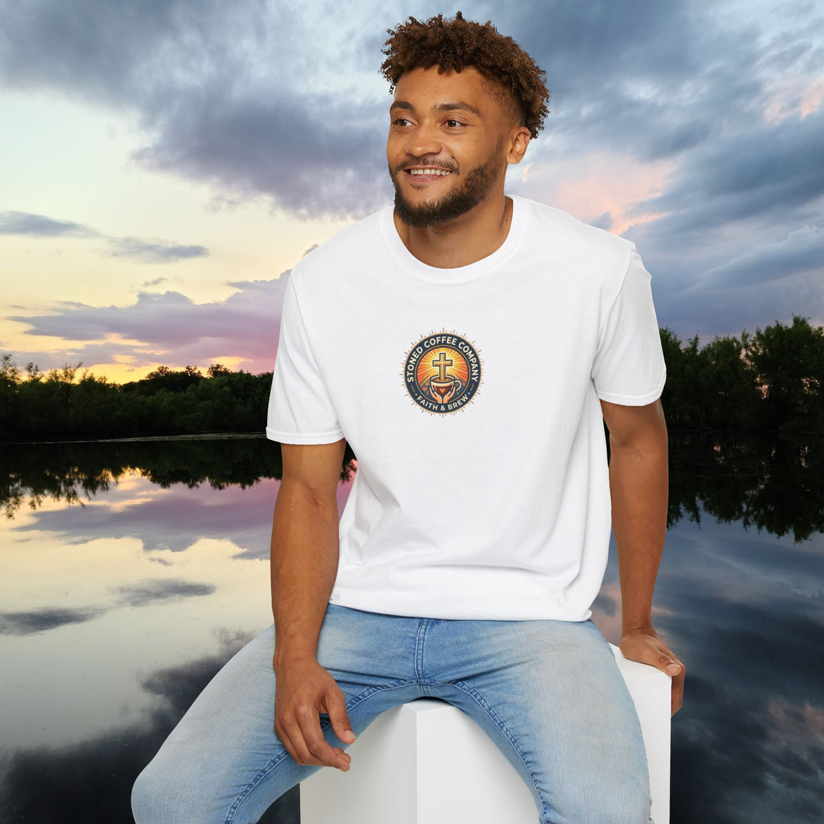 Stoned Coffee Company 'Drink Your Coffee and Pray for Others' T-Shirt