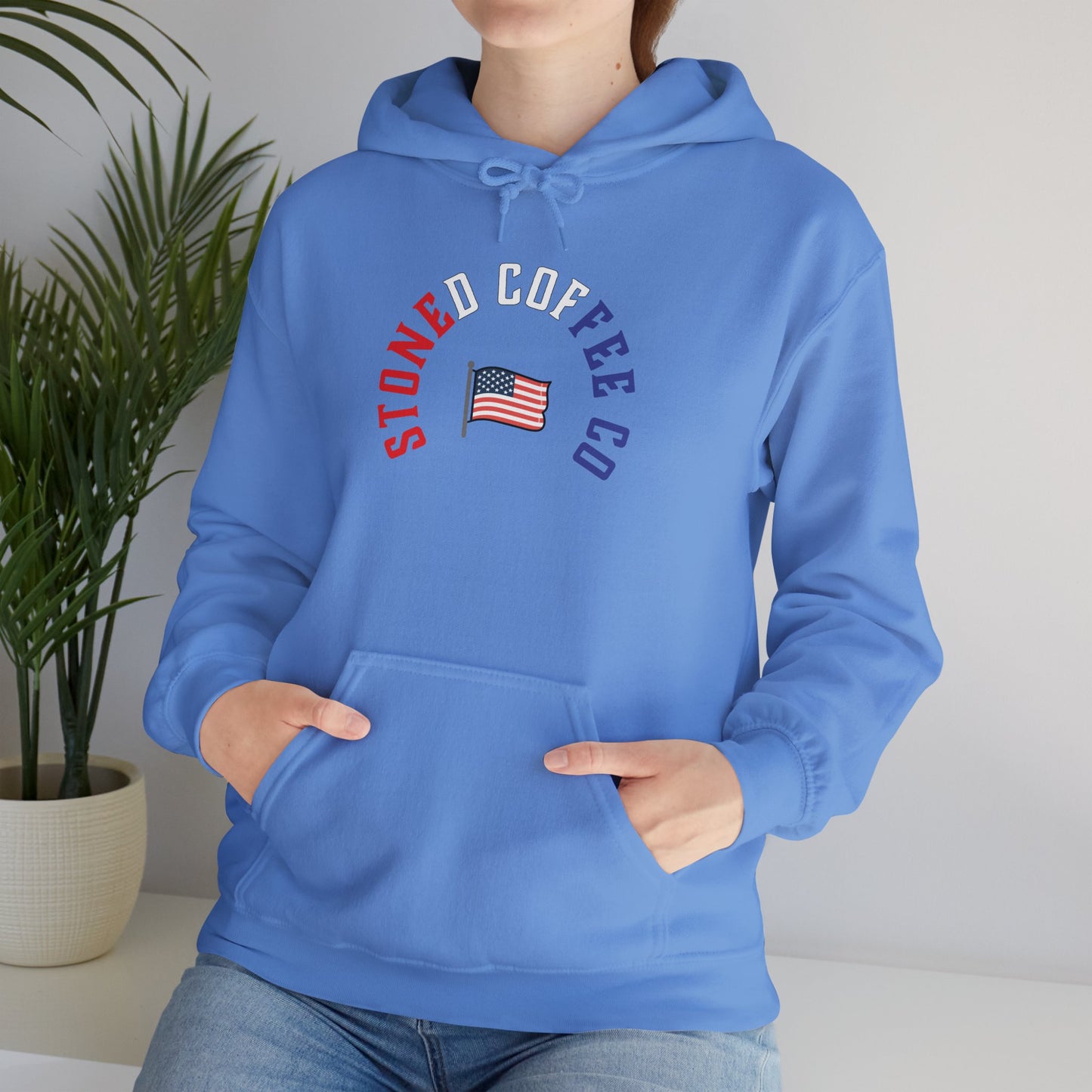 Hooded Sweatshirt - Stoned Coffee Company, USA Patriotic Design