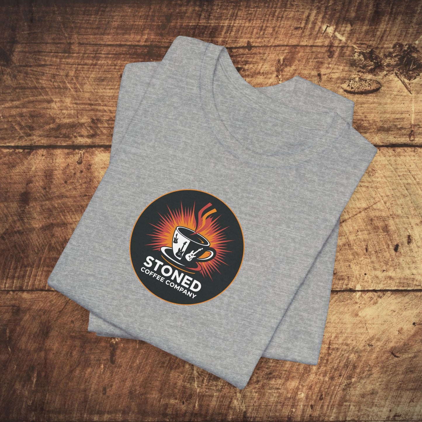 Stoned Coffee Company Rocking Guitar Cup T-Shirt