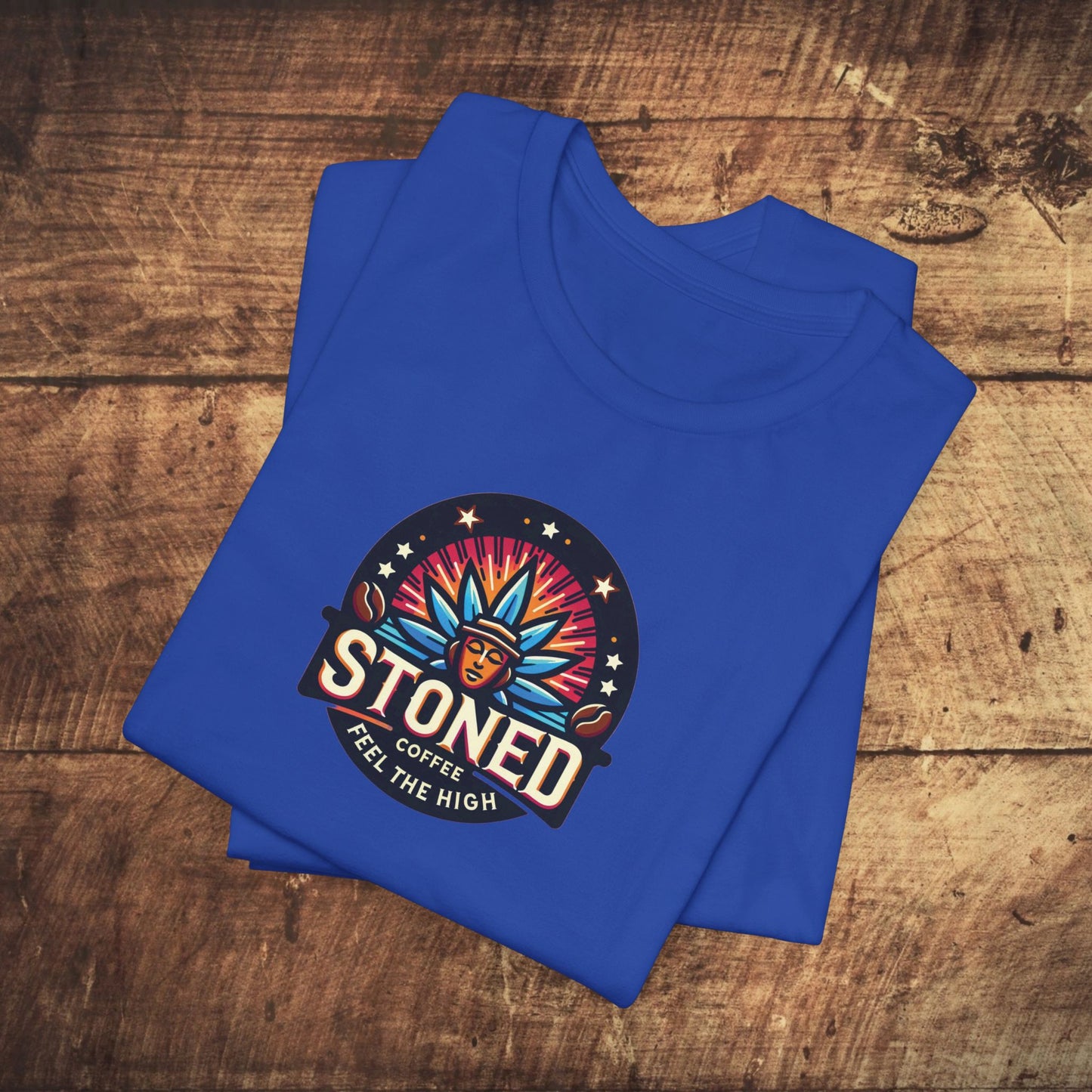 Stoned Coffee Company Logo 7 Feel the High Unisex Jersey Short Sleeve Tee