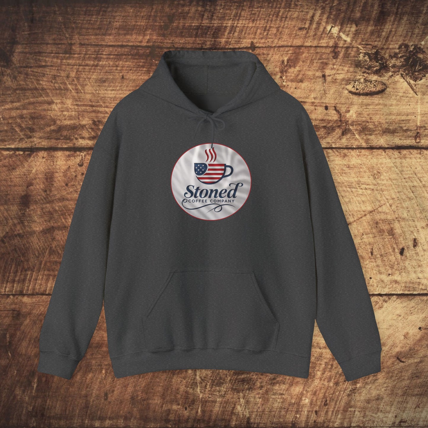 Hooded Sweatshirt Stoned Coffee Company Patriotic USA