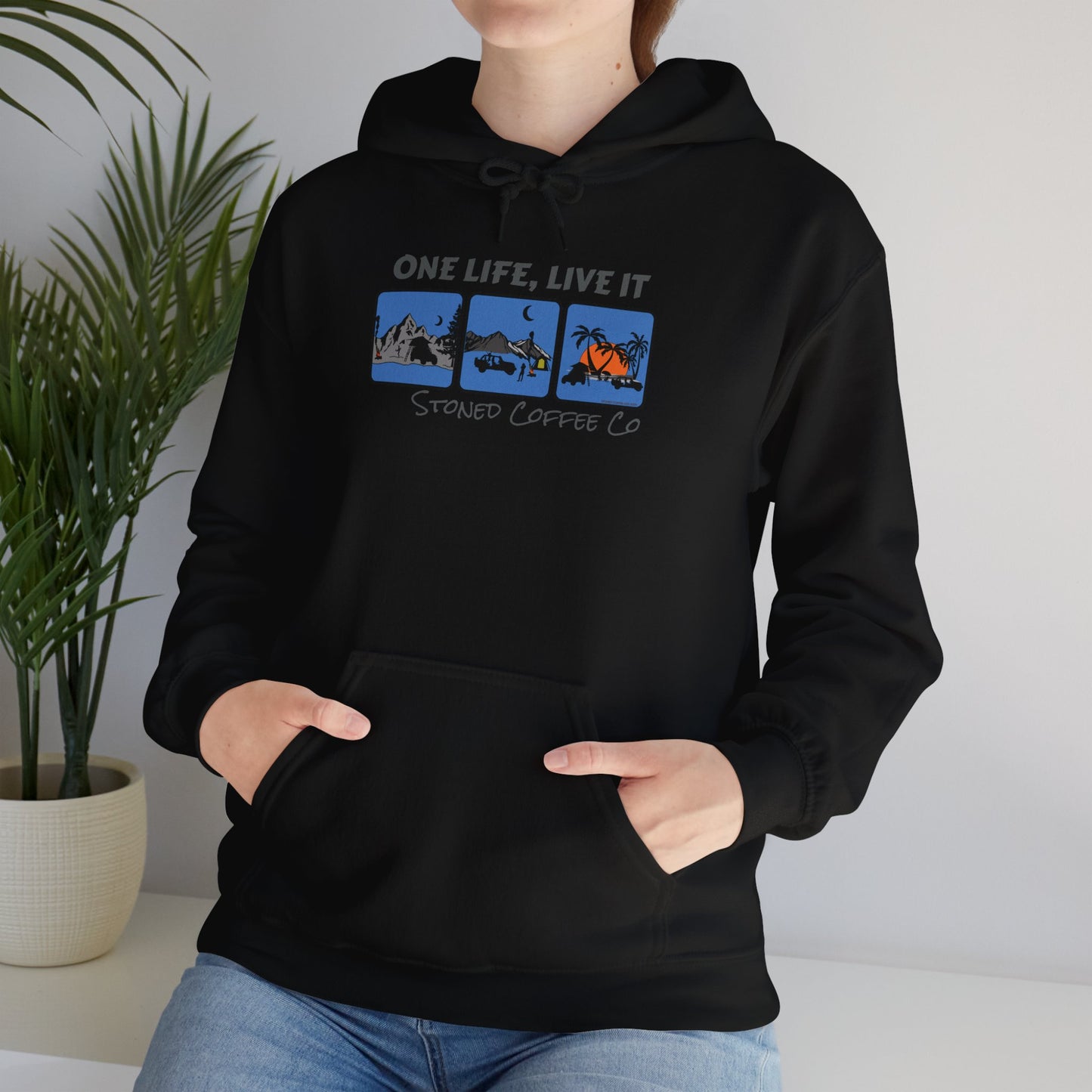 Hooded Sweatshirt - Stoned Coffee Co One Life Live it