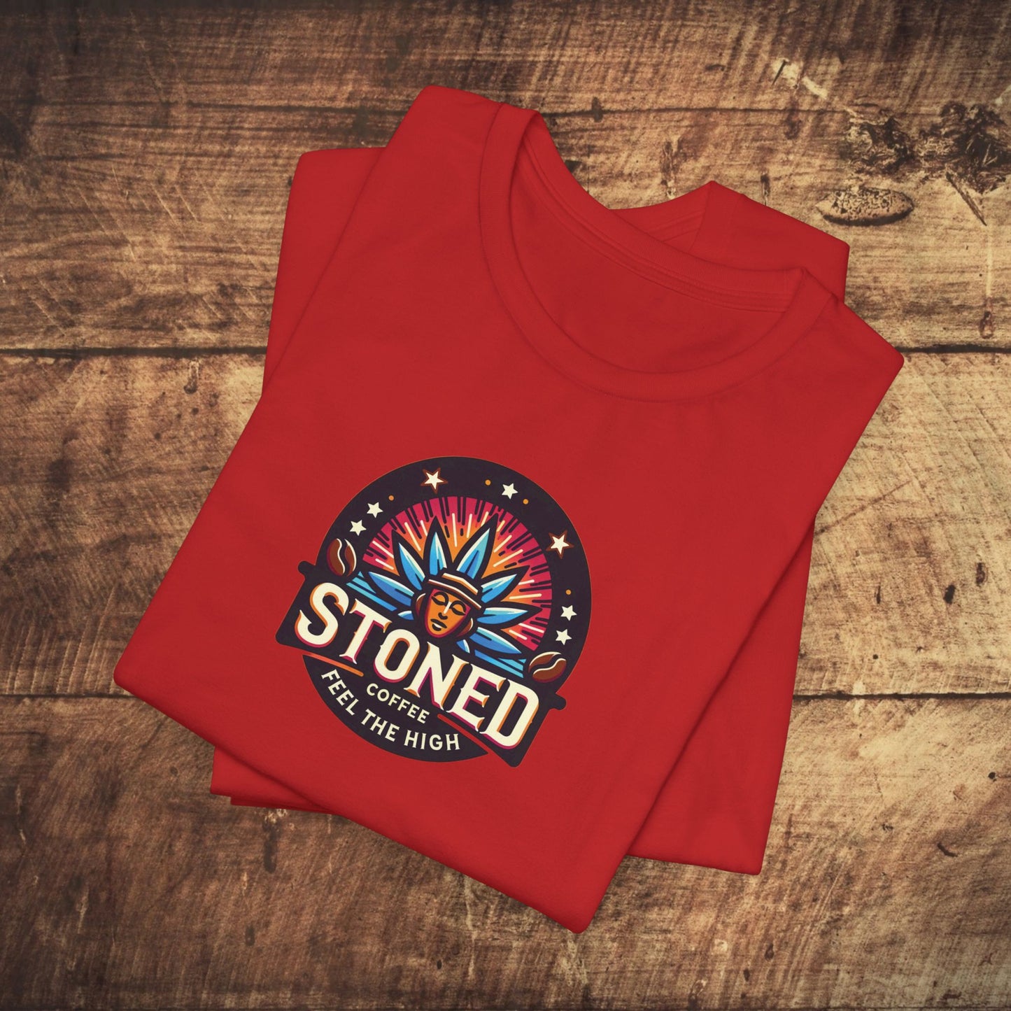 Stoned Coffee Company Logo 7 Feel the High Unisex Jersey Short Sleeve Tee