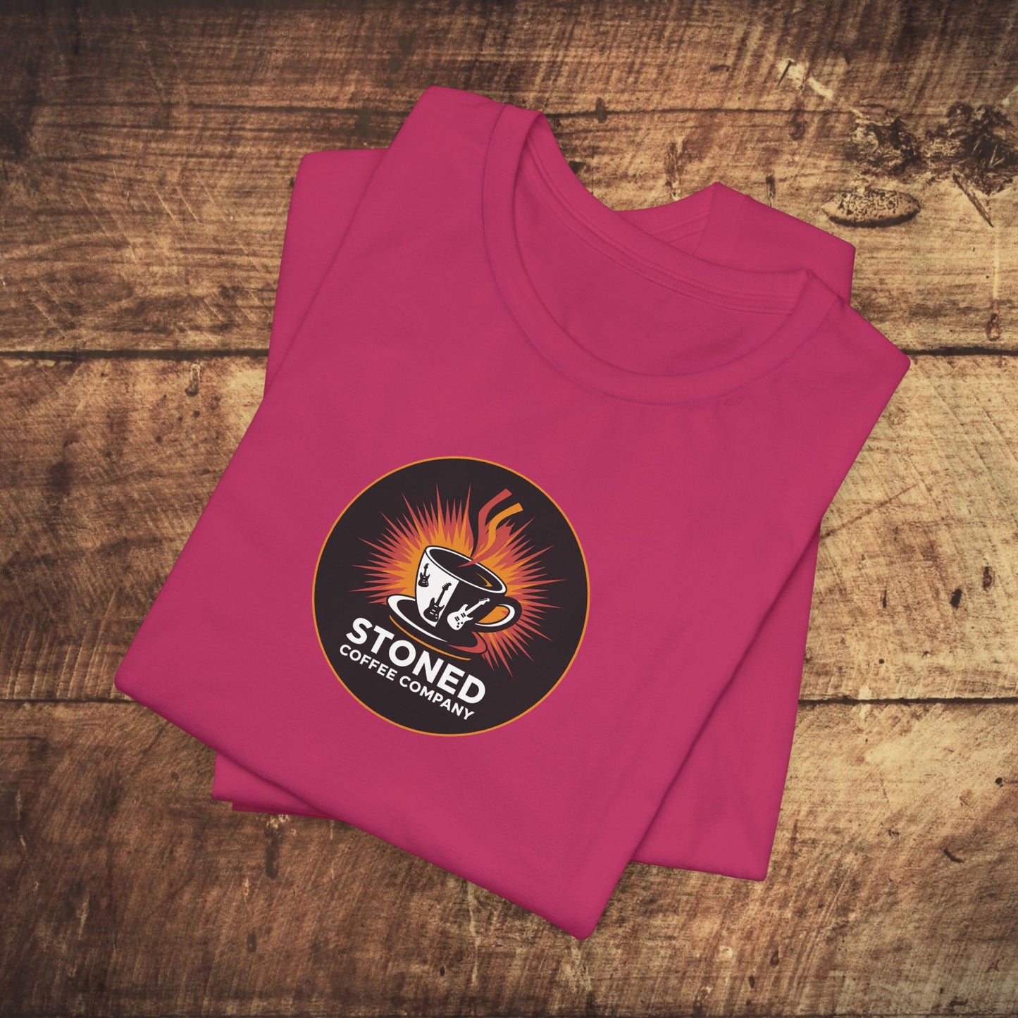 Stoned Coffee Company Rocking Guitar Cup T-Shirt