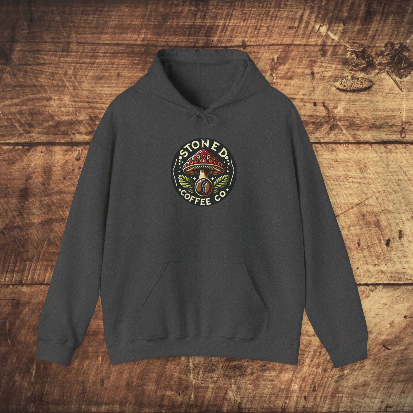 Hooded Sweatshirt - Stoned Coffee Company Mushroom Logo