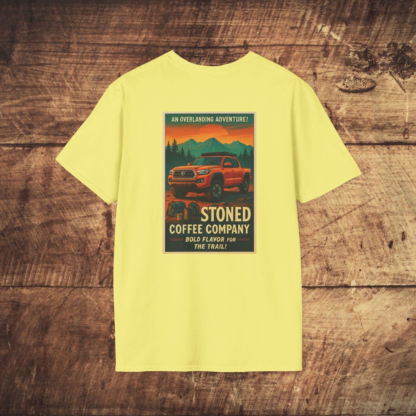 Stoned Coffee Company Overlanding Adventure/Tacoma Tshirt